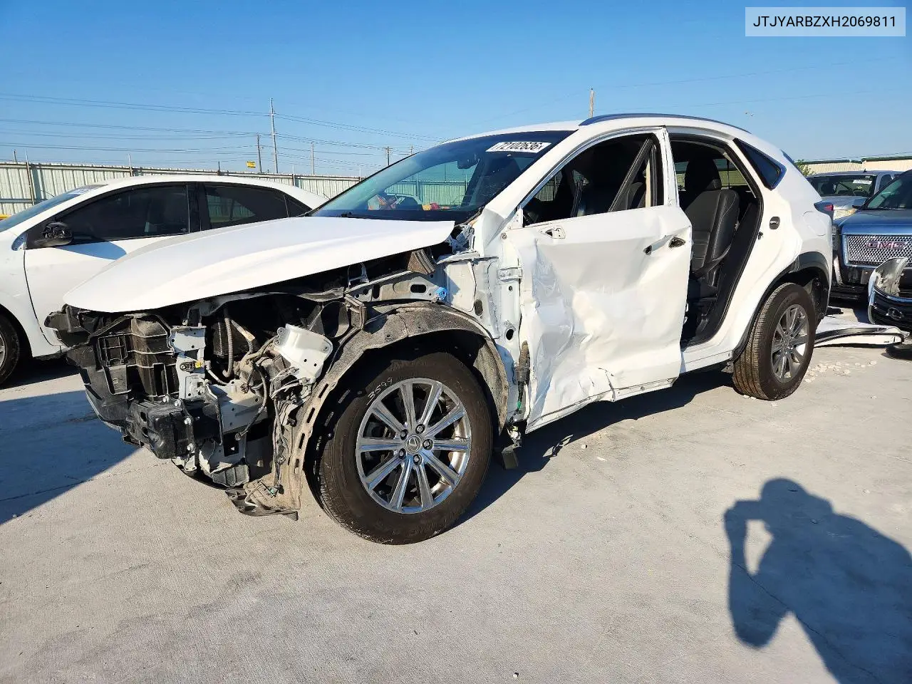 LEXUS NX 2017, VIN JTJYARBZXH2069811