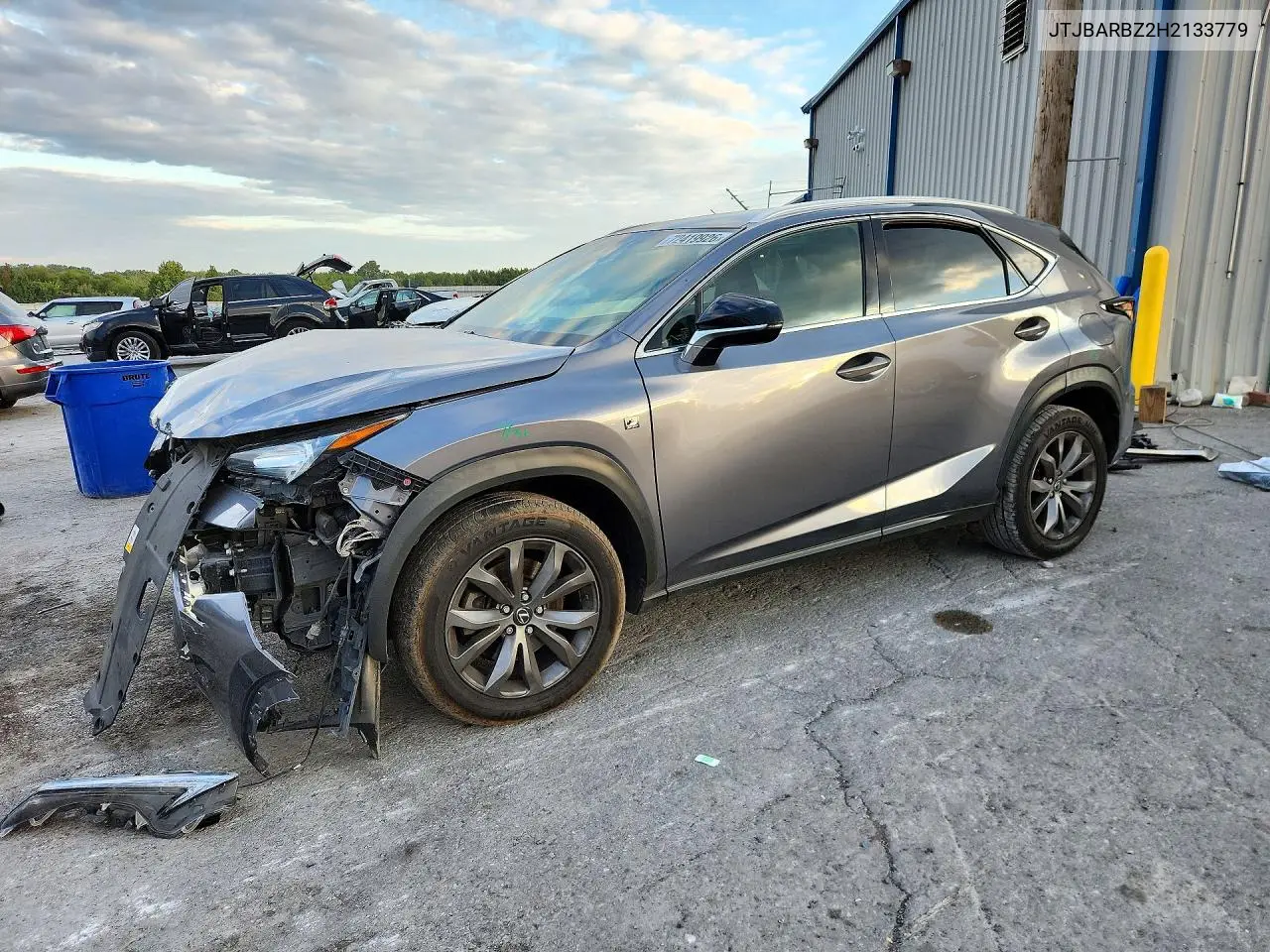 LEXUS NX 2017, VIN JTJBARBZ2H2133779