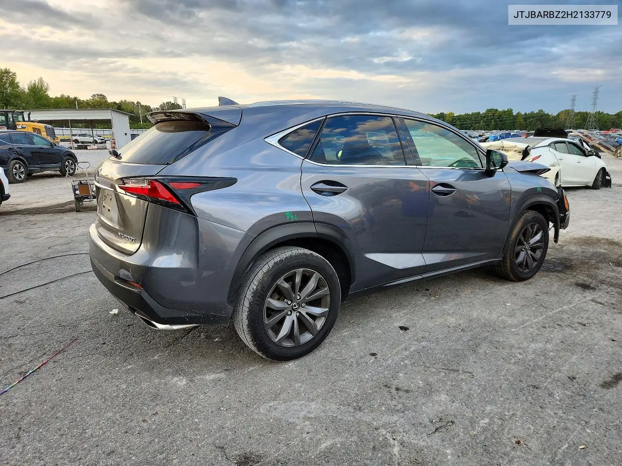 2017 LEXUS NX VIN JTJBARBZ2H2133779 — фото 3