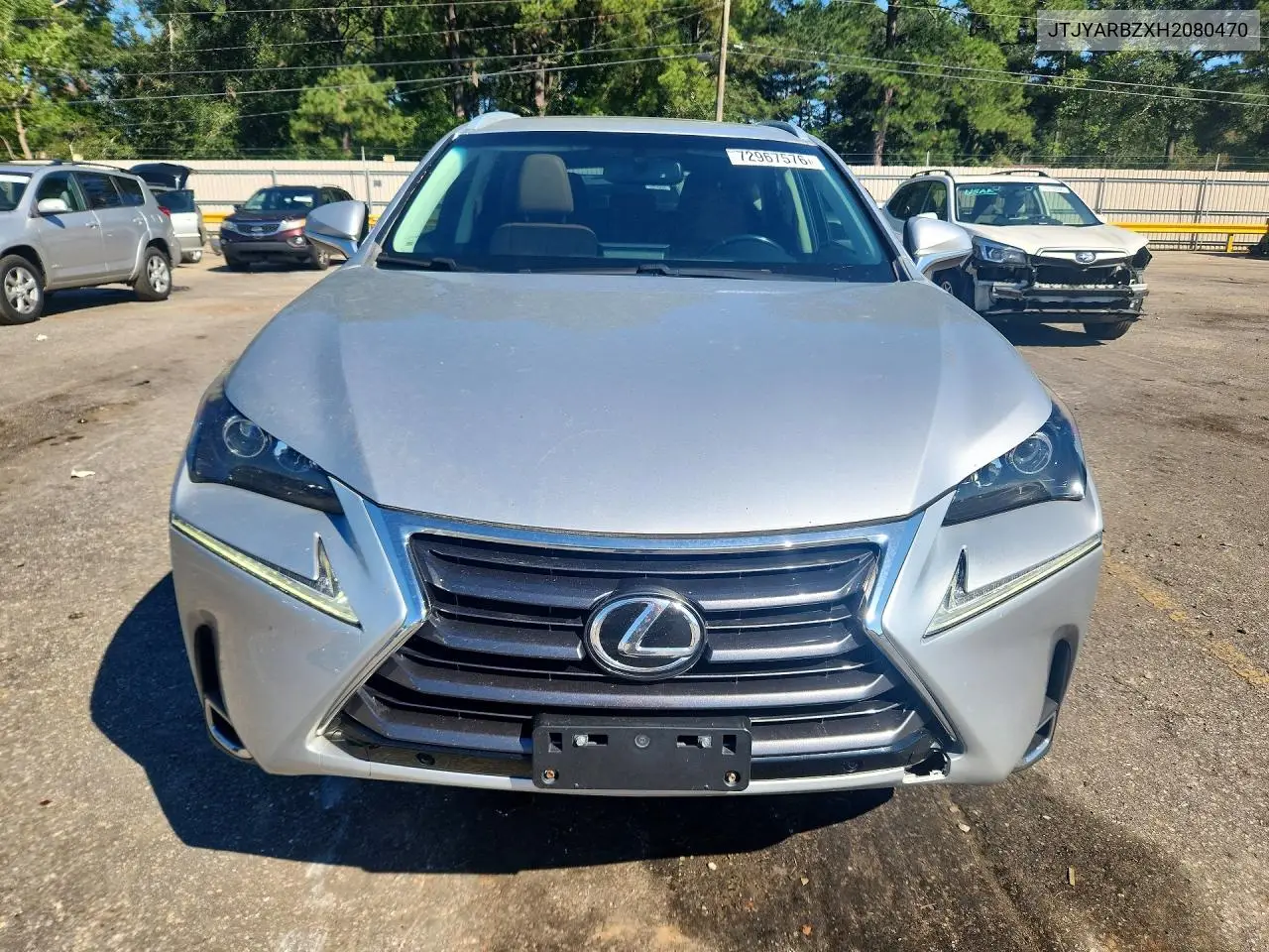 2017 LEXUS NX VIN JTJYARBZXH2080470 — фото 5