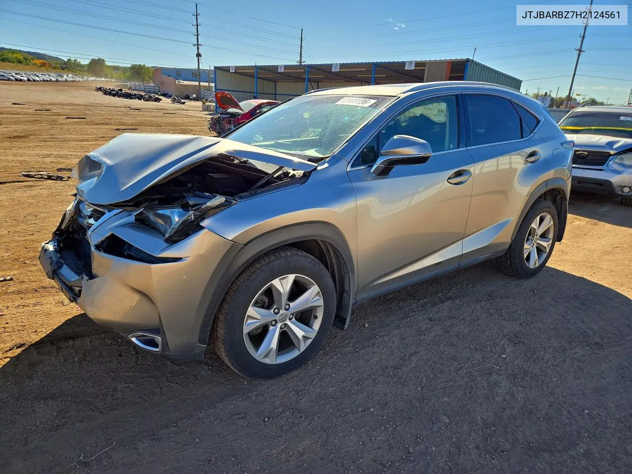 LEXUS NX 2017, VIN JTJBARBZ7H2124561