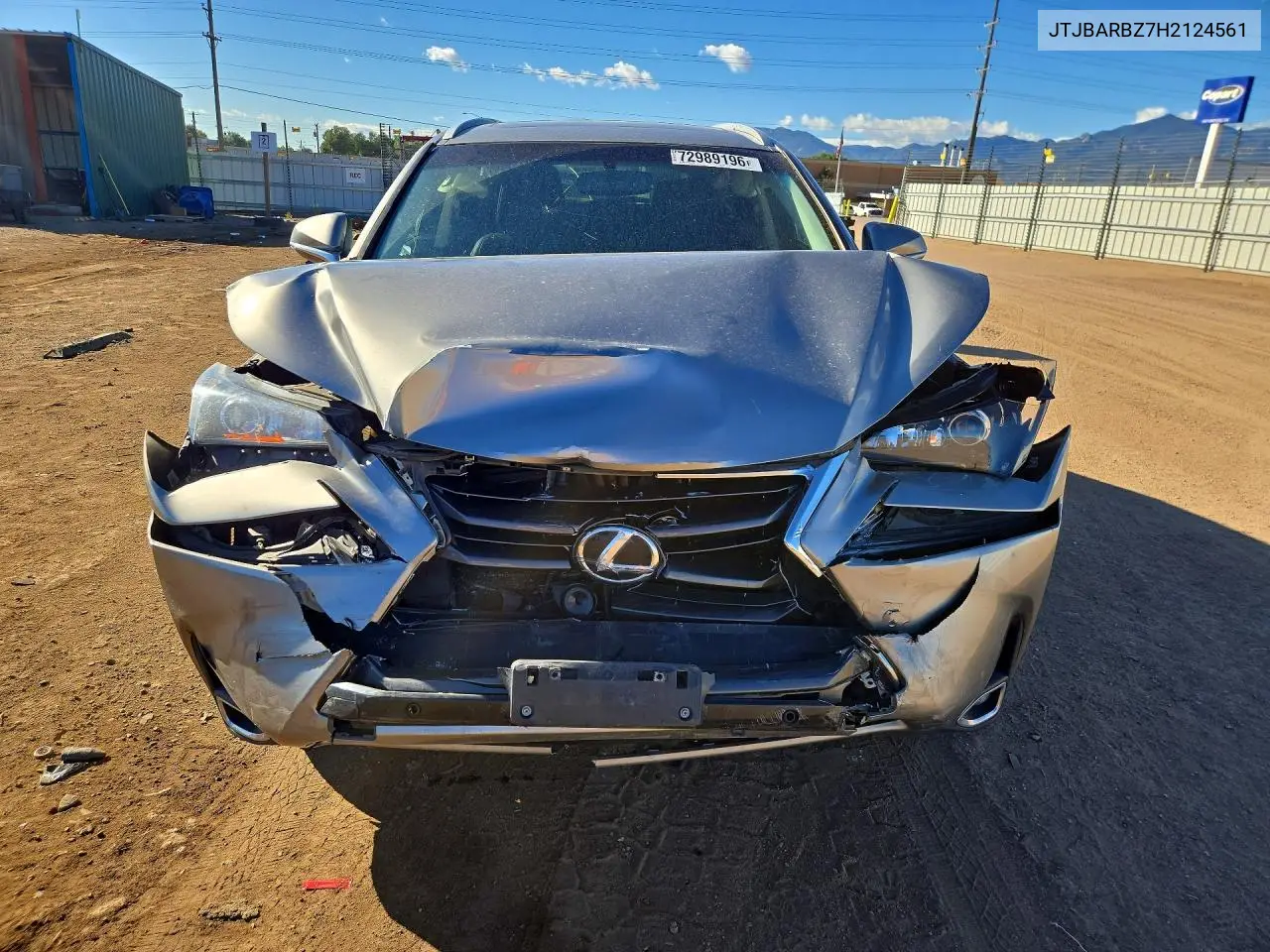2017 LEXUS NX VIN JTJBARBZ7H2124561 — фото 5