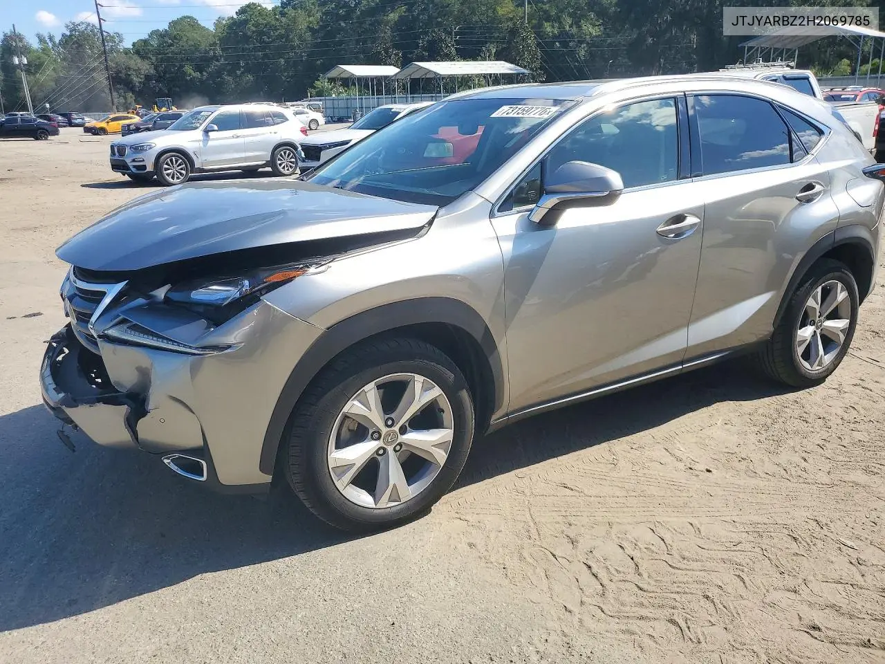 LEXUS NX 2017, VIN JTJYARBZ2H2069785