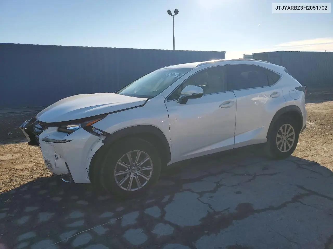 LEXUS NX 2017, VIN JTJYARBZ3H2051702