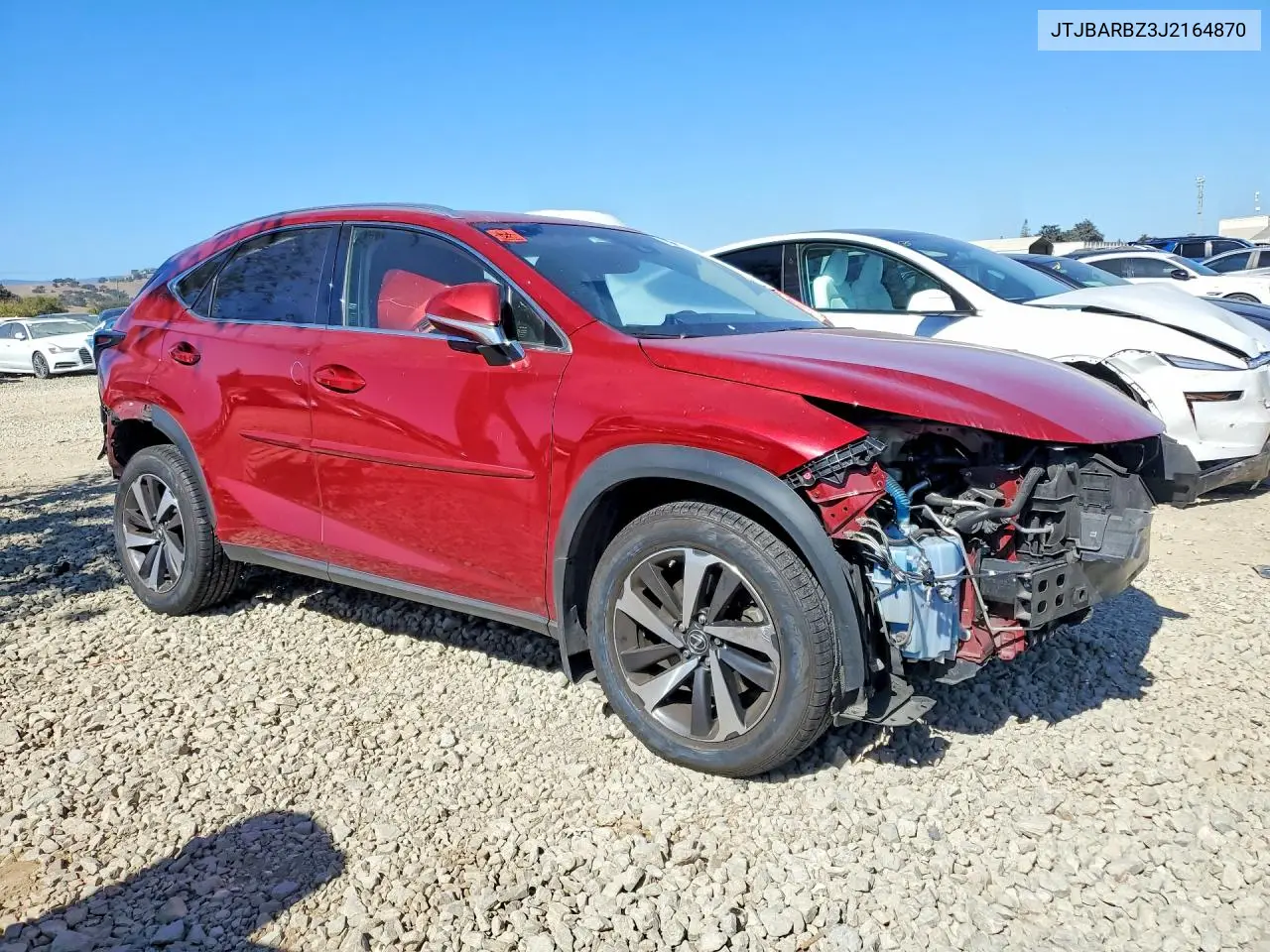 2018 LEXUS NX VIN JTJBARBZ3J2164870 — фото 4