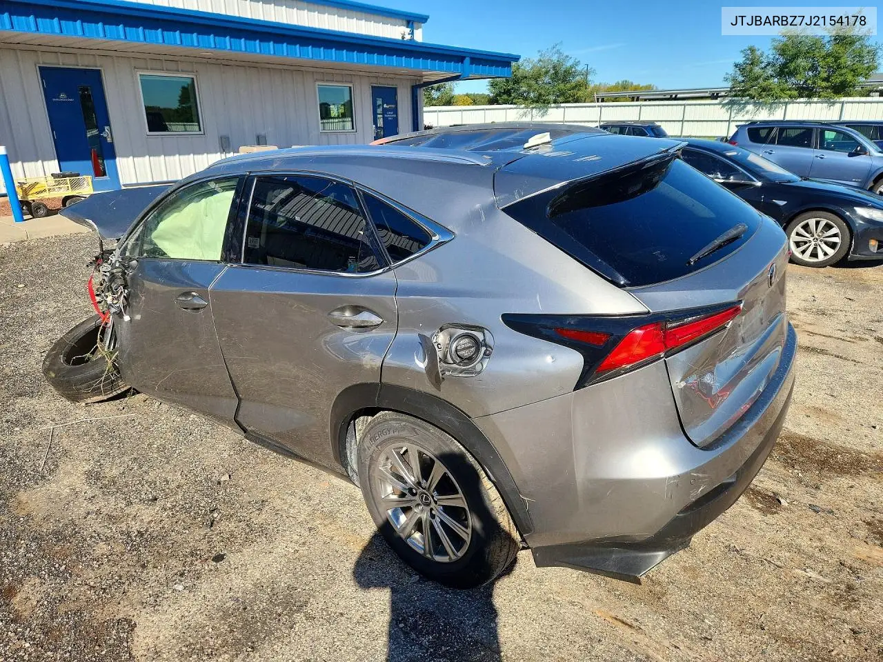 2018 LEXUS NX VIN JTJBARBZ7J2154178 — фото 2