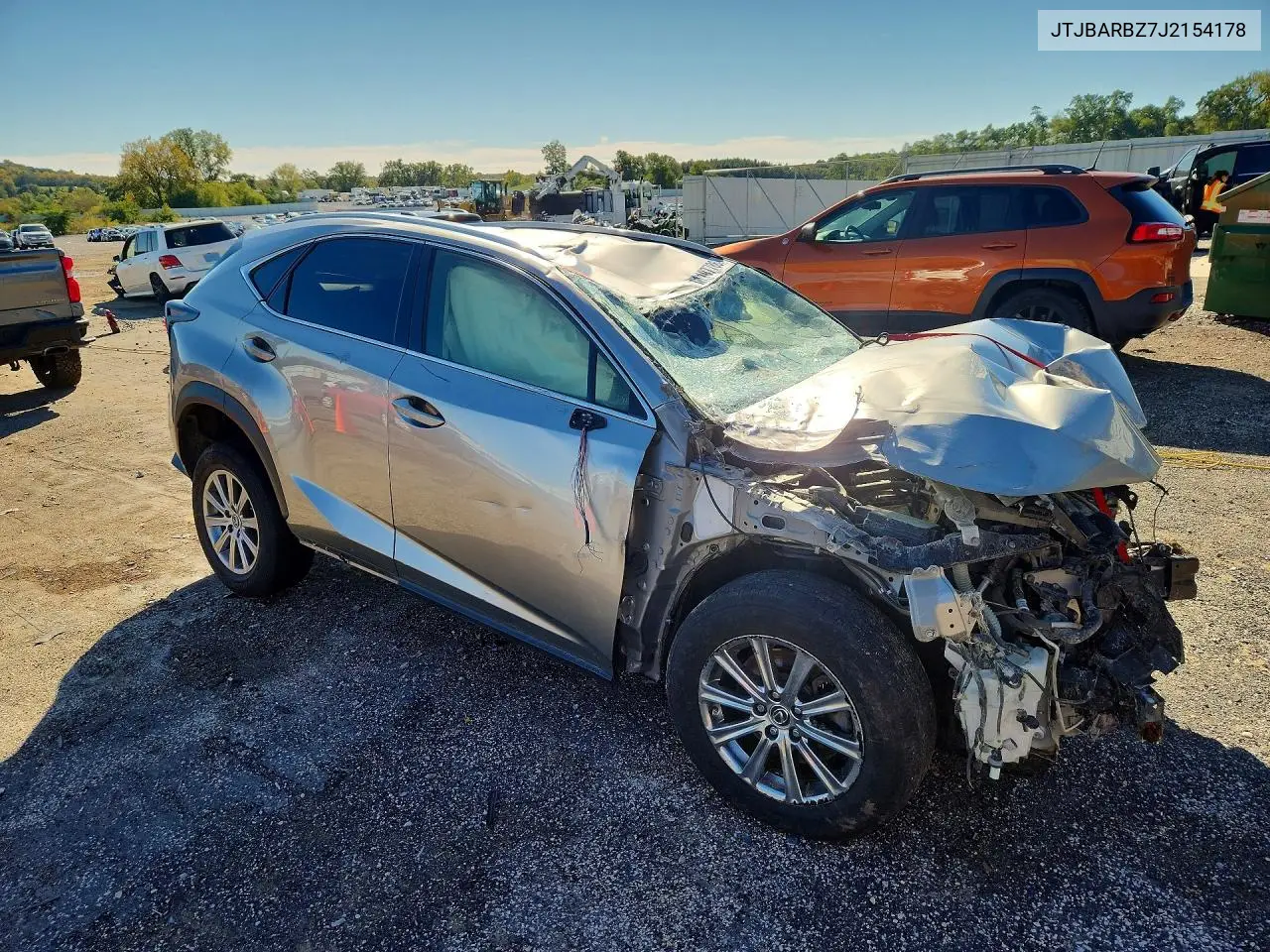 2018 LEXUS NX VIN JTJBARBZ7J2154178 — фото 4