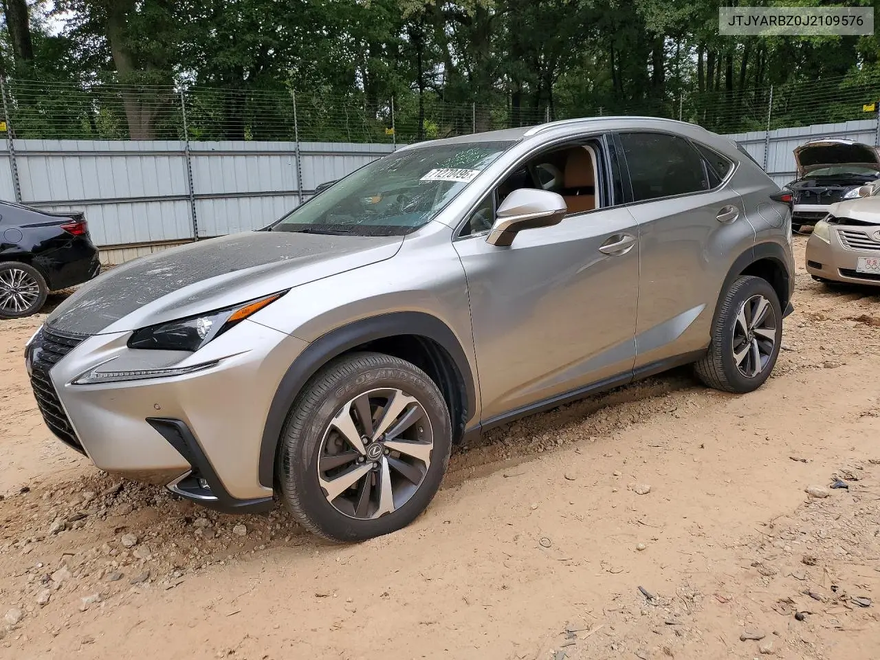 LEXUS NX 2018, VIN JTJYARBZ0J2109576