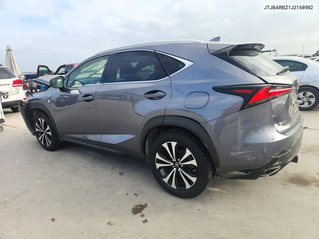 2018 LEXUS NX VIN JTJBARBZ1J2168982 — фото 2