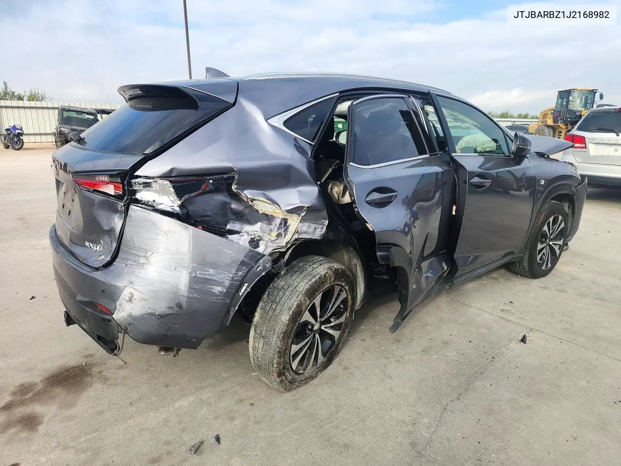 2018 LEXUS NX VIN JTJBARBZ1J2168982 — фото 3