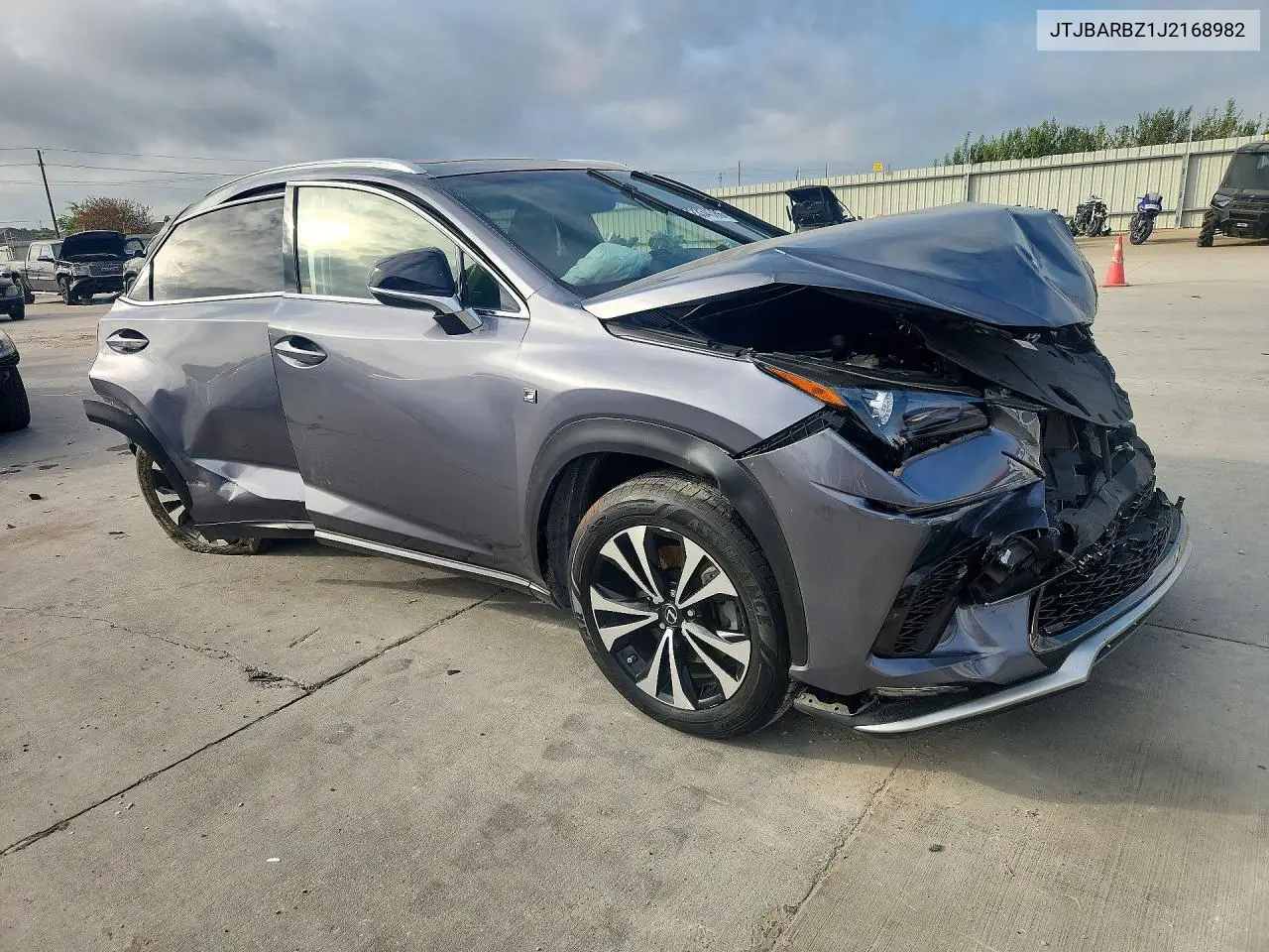 2018 LEXUS NX VIN JTJBARBZ1J2168982 — фото 4
