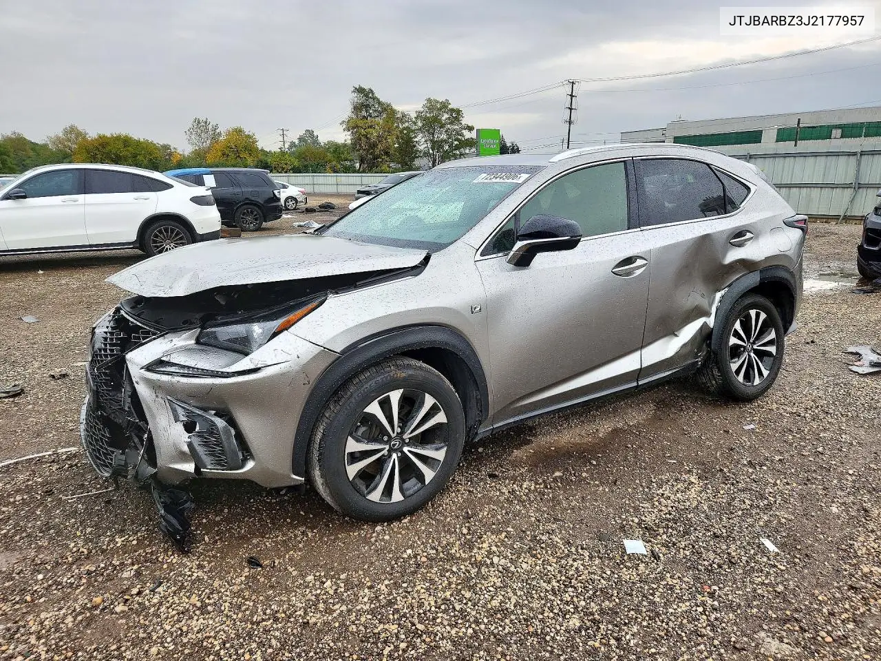 LEXUS NX 2018, VIN JTJBARBZ3J2177957