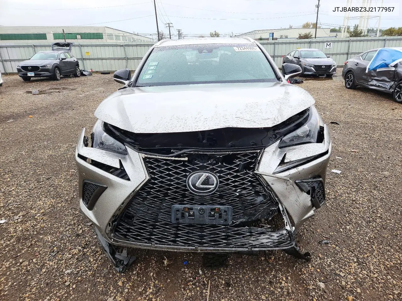 2018 LEXUS NX VIN JTJBARBZ3J2177957 — фото 5