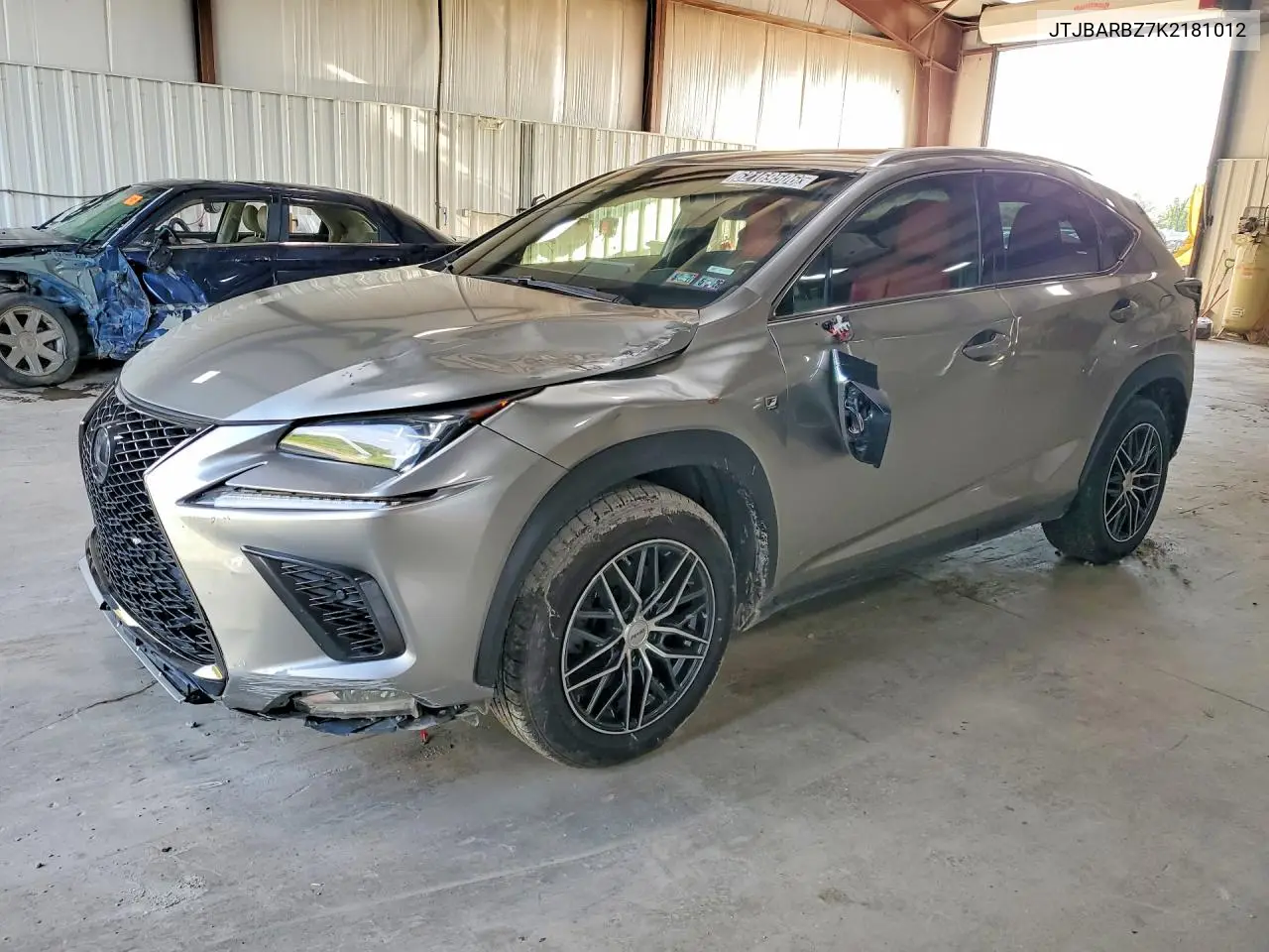 LEXUS NX 2019, VIN JTJBARBZ7K2181012