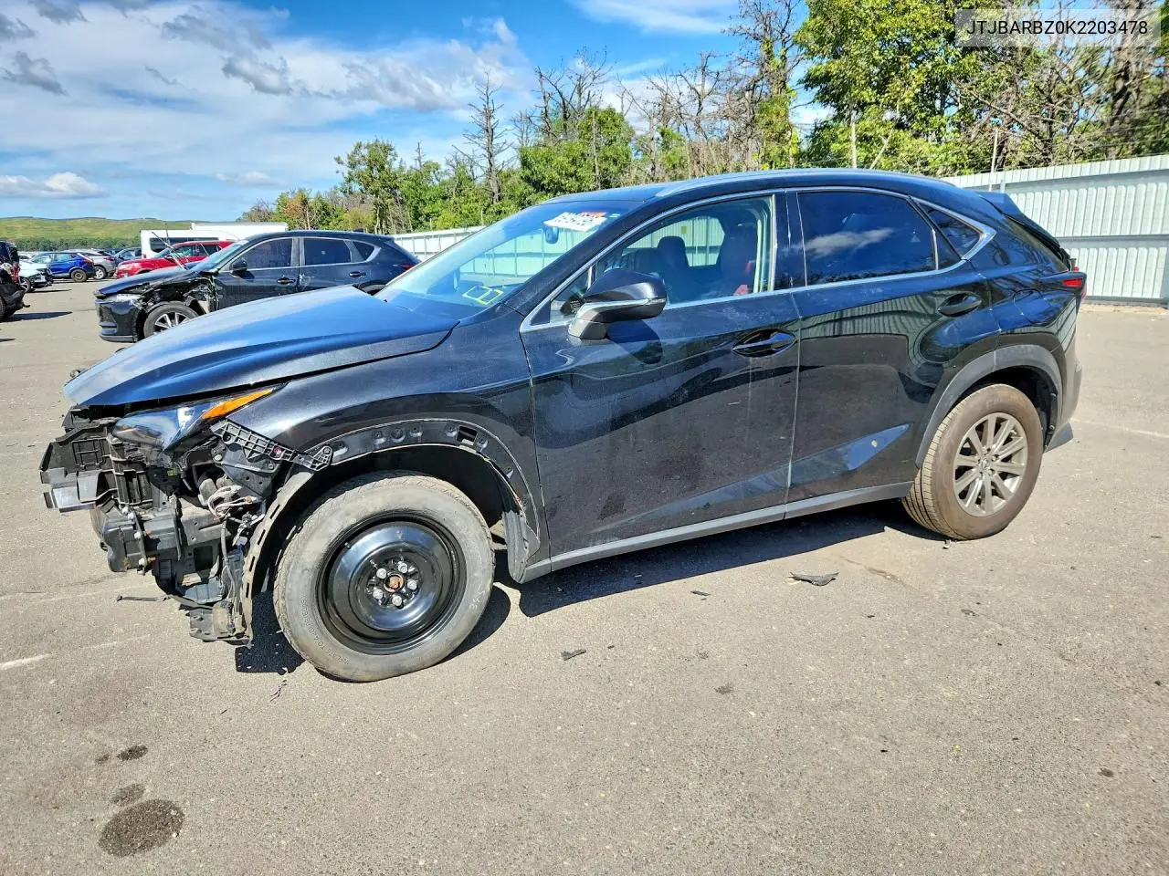 LEXUS NX 2019, VIN JTJBARBZ0K2203478