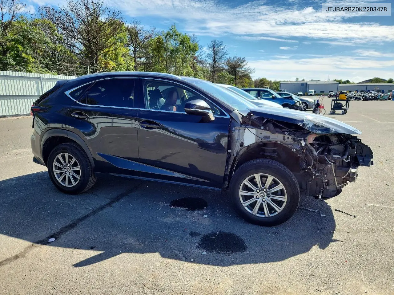 2019 LEXUS NX VIN JTJBARBZ0K2203478 — фото 4