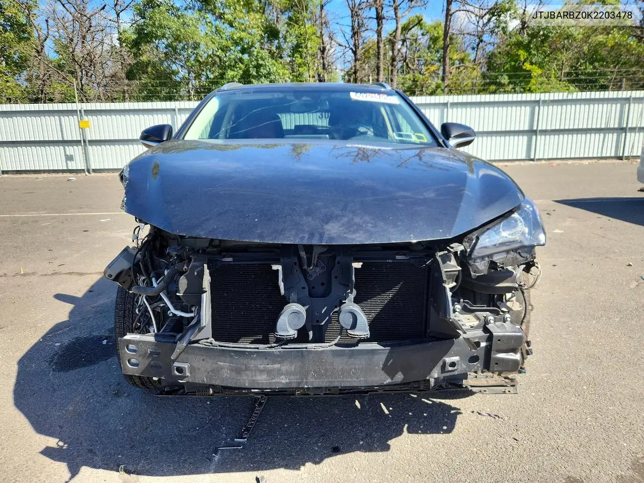 2019 LEXUS NX VIN JTJBARBZ0K2203478 — фото 5