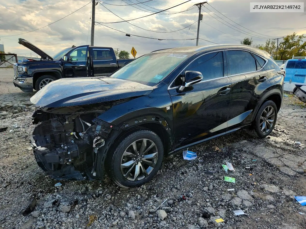 LEXUS NX 2019, VIN JTJYARBZ2K2149742