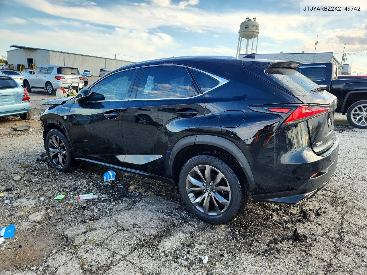 2019 LEXUS NX VIN JTJYARBZ2K2149742 — фото 2