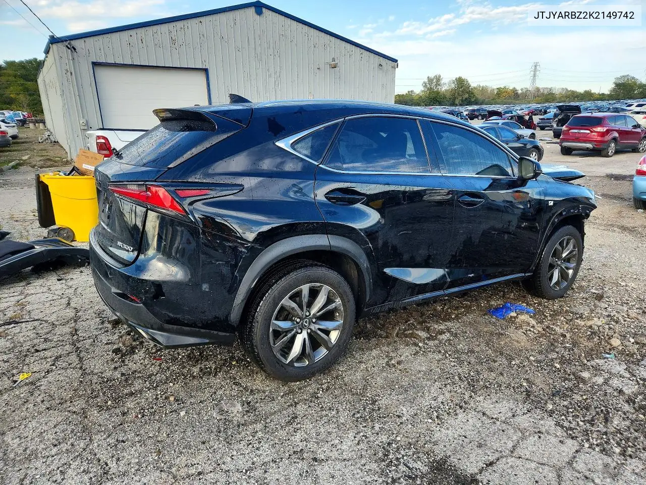2019 LEXUS NX VIN JTJYARBZ2K2149742 — фото 3