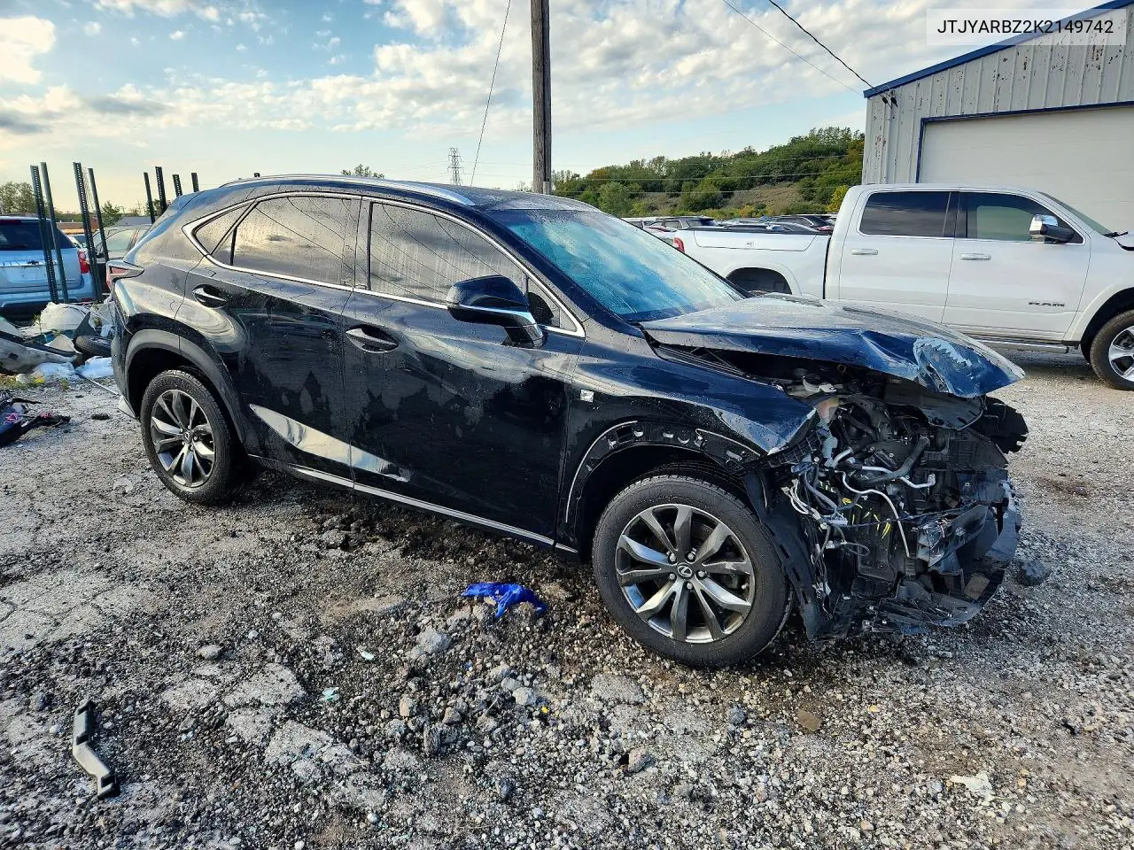 2019 LEXUS NX VIN JTJYARBZ2K2149742 — фото 4