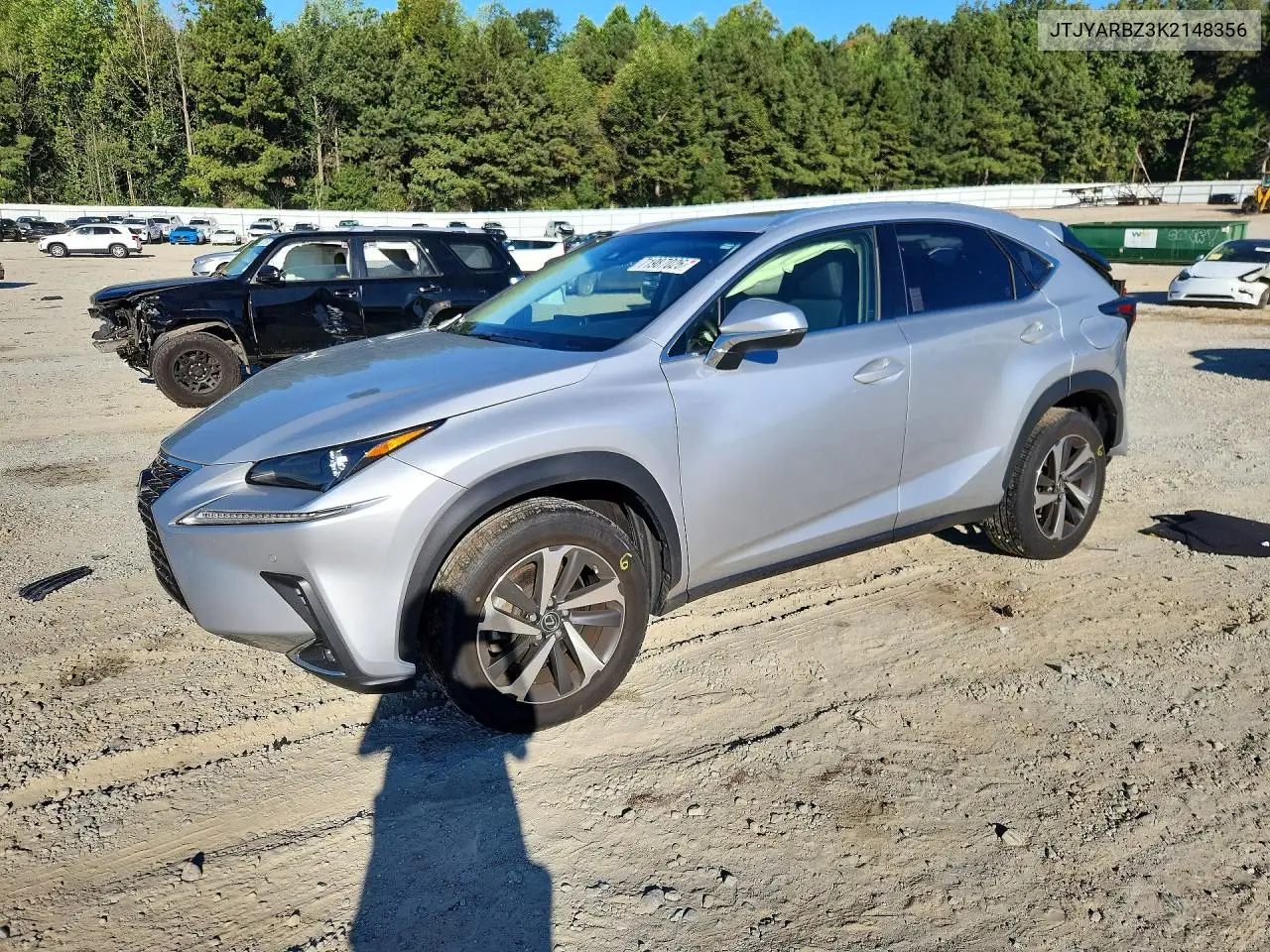 LEXUS NX 2019, VIN JTJYARBZ3K2148356