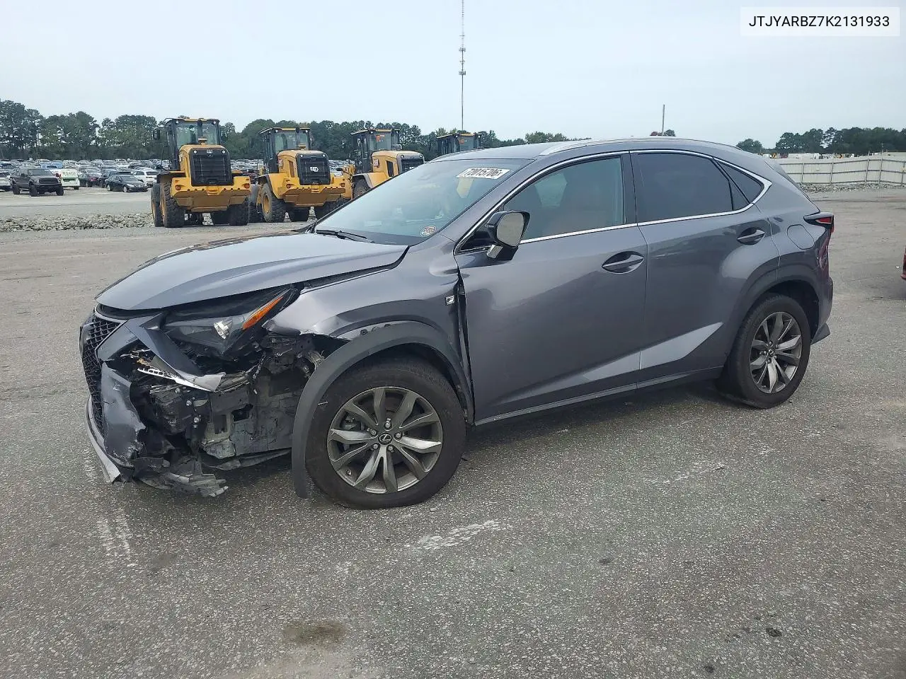LEXUS NX 2019, VIN JTJYARBZ7K2131933