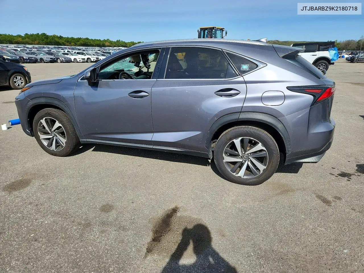 2019 LEXUS NX VIN JTJBARBZ9K2180718 — фото 2