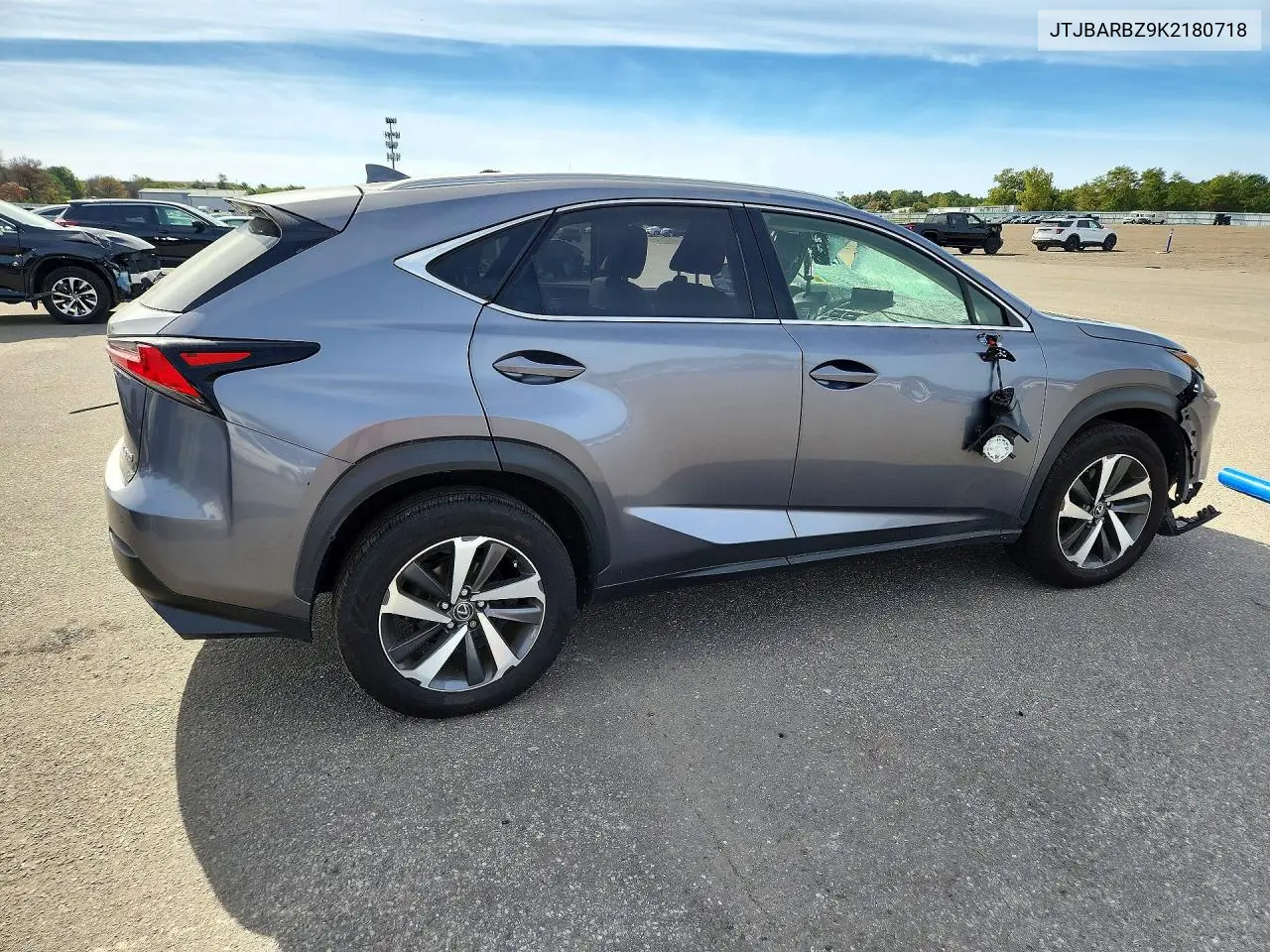 2019 LEXUS NX VIN JTJBARBZ9K2180718 — фото 3