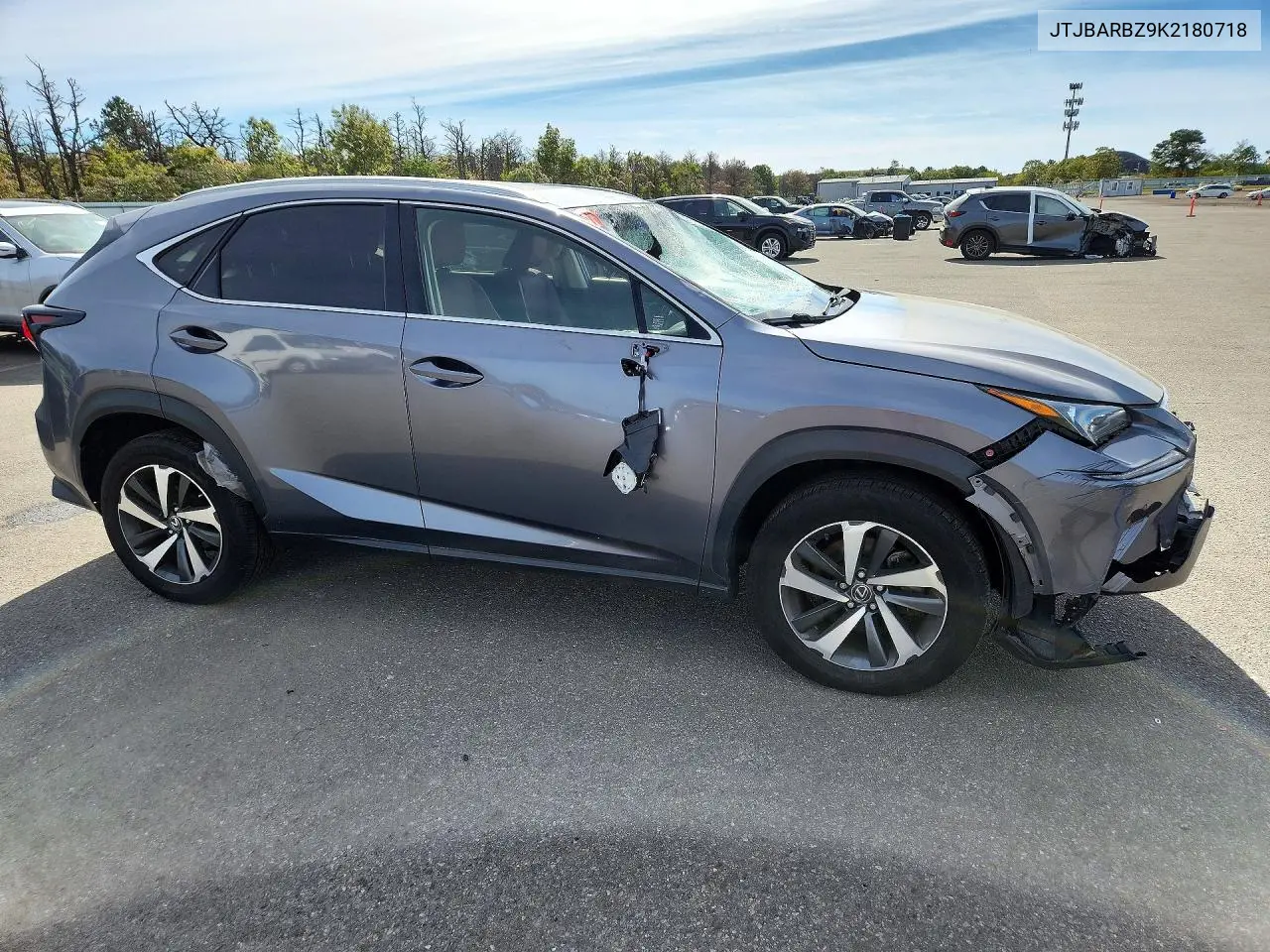2019 LEXUS NX VIN JTJBARBZ9K2180718 — фото 4