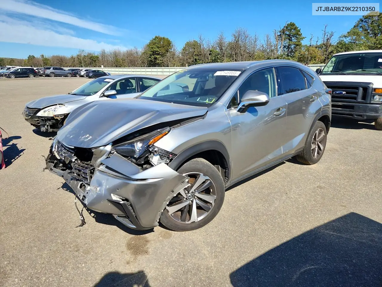 LEXUS NX 2019, VIN JTJBARBZ9K2210350