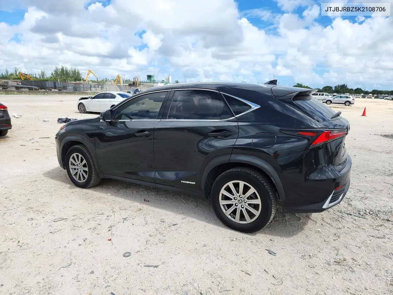 2019 LEXUS NX VIN JTJBJRBZ5K2108706 — фото 2