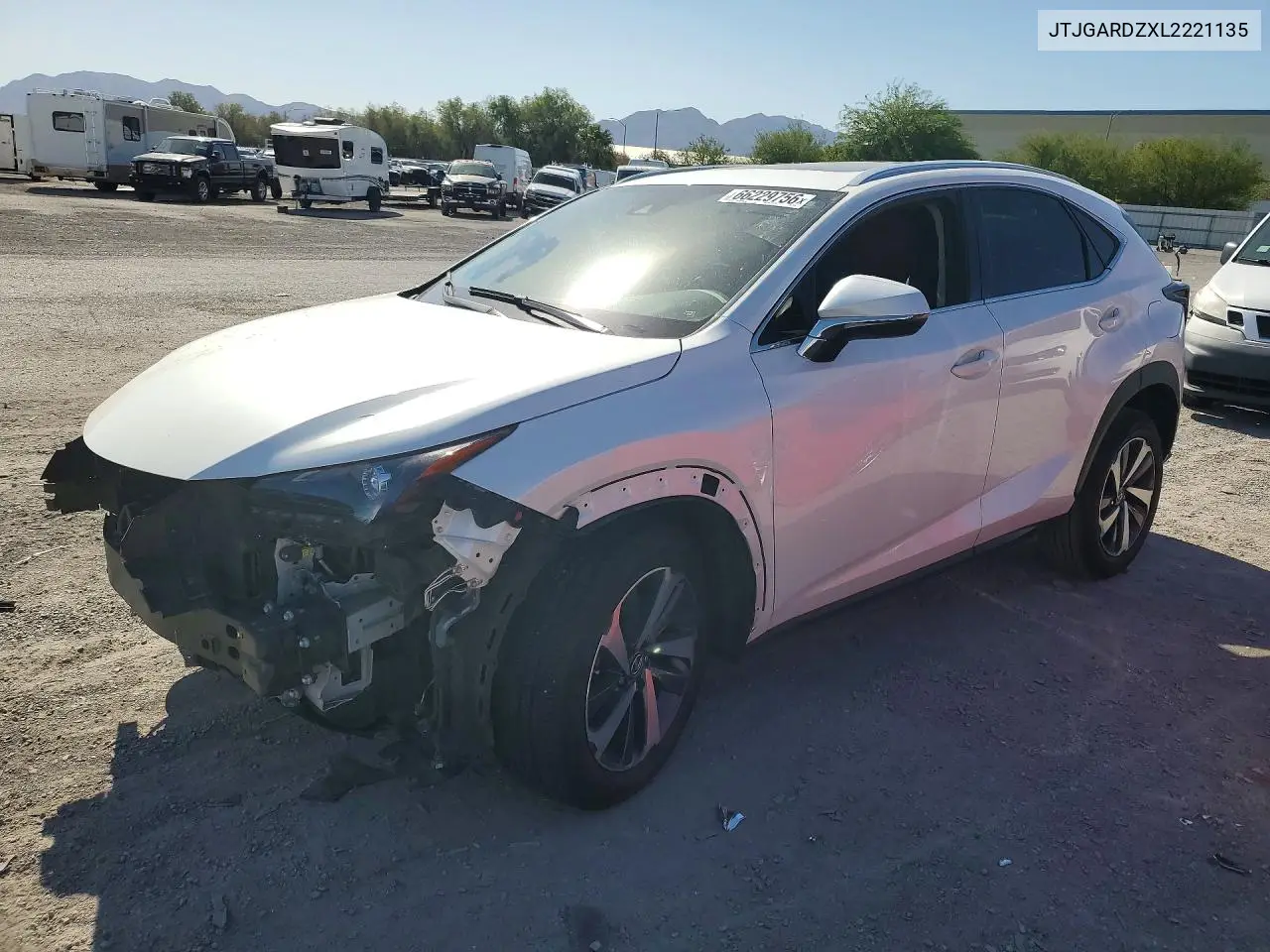 LEXUS NX 2020, VIN JTJGARDZXL2221135
