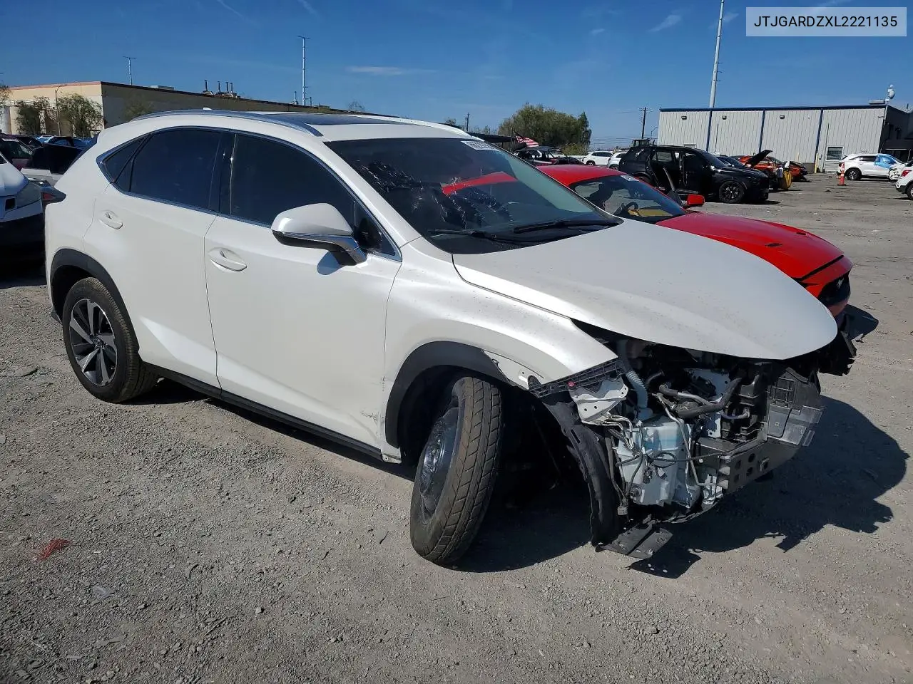 2020 LEXUS NX VIN JTJGARDZXL2221135 — фото 4