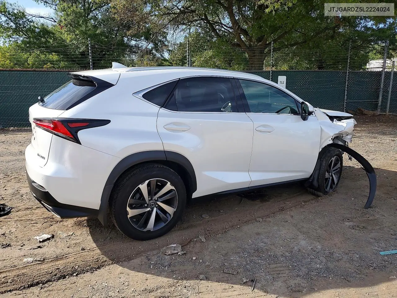 2020 LEXUS NX VIN JTJGARDZ5L2224024 — фото 3