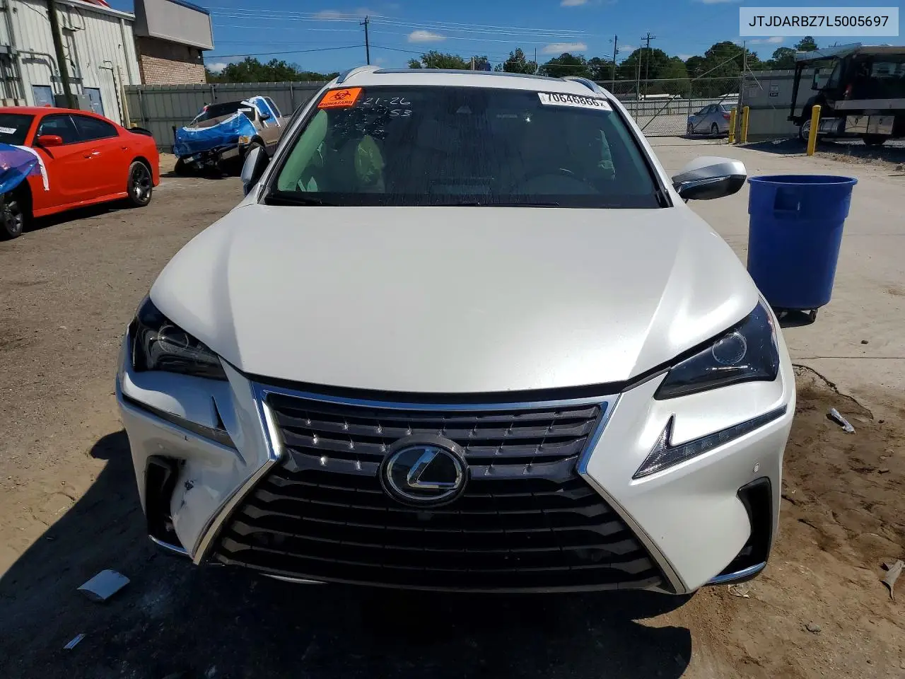 2020 LEXUS NX VIN JTJDARBZ7L5005697 — фото 5