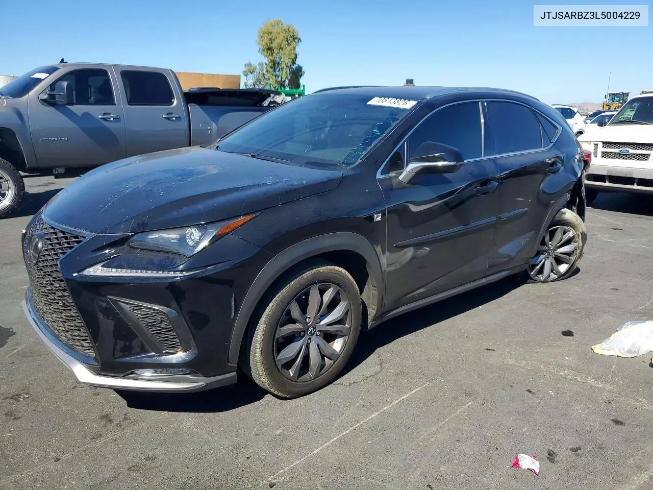 LEXUS NX 2020, VIN JTJSARBZ3L5004229