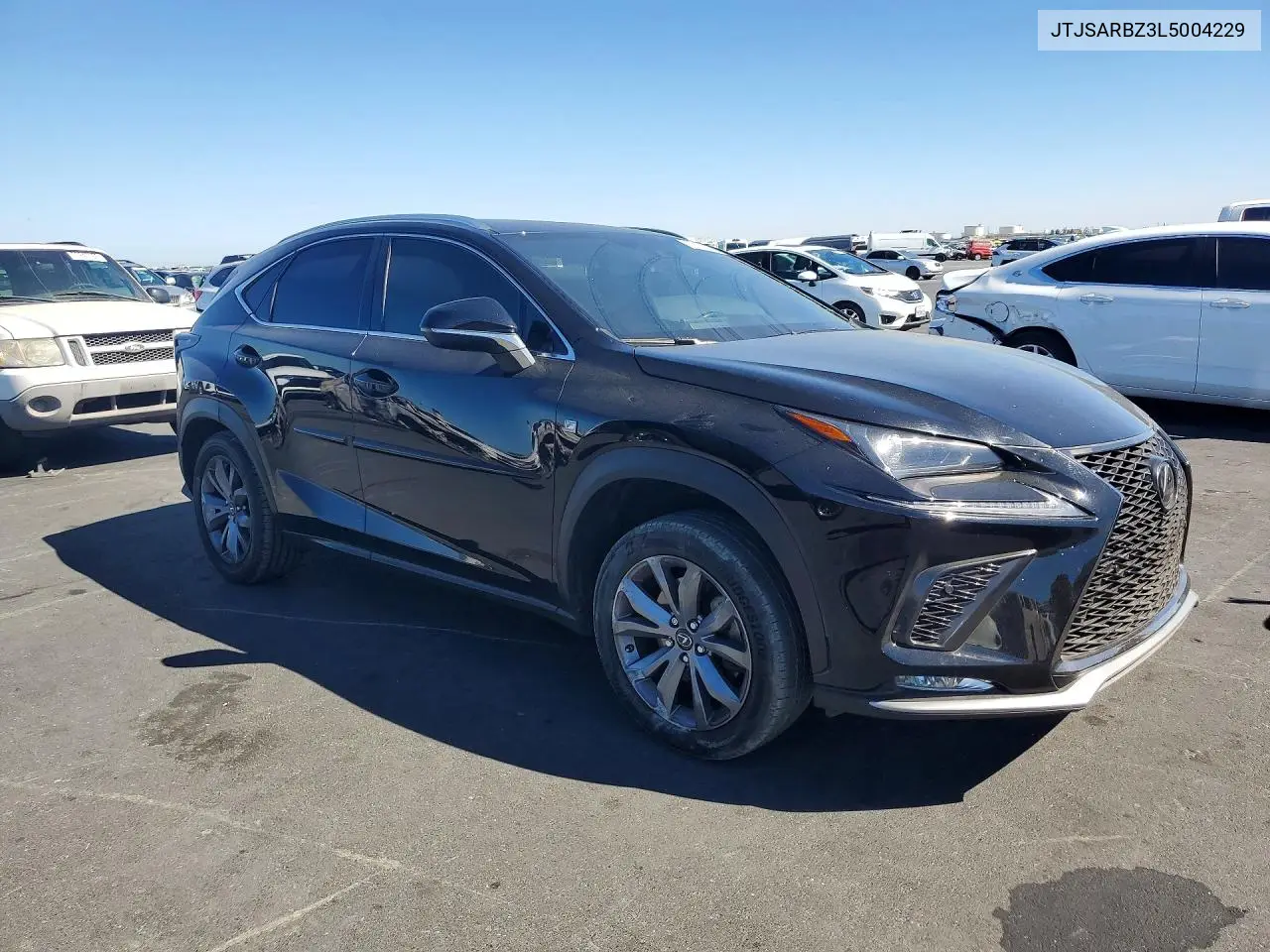 2020 LEXUS NX VIN JTJSARBZ3L5004229 — фото 4