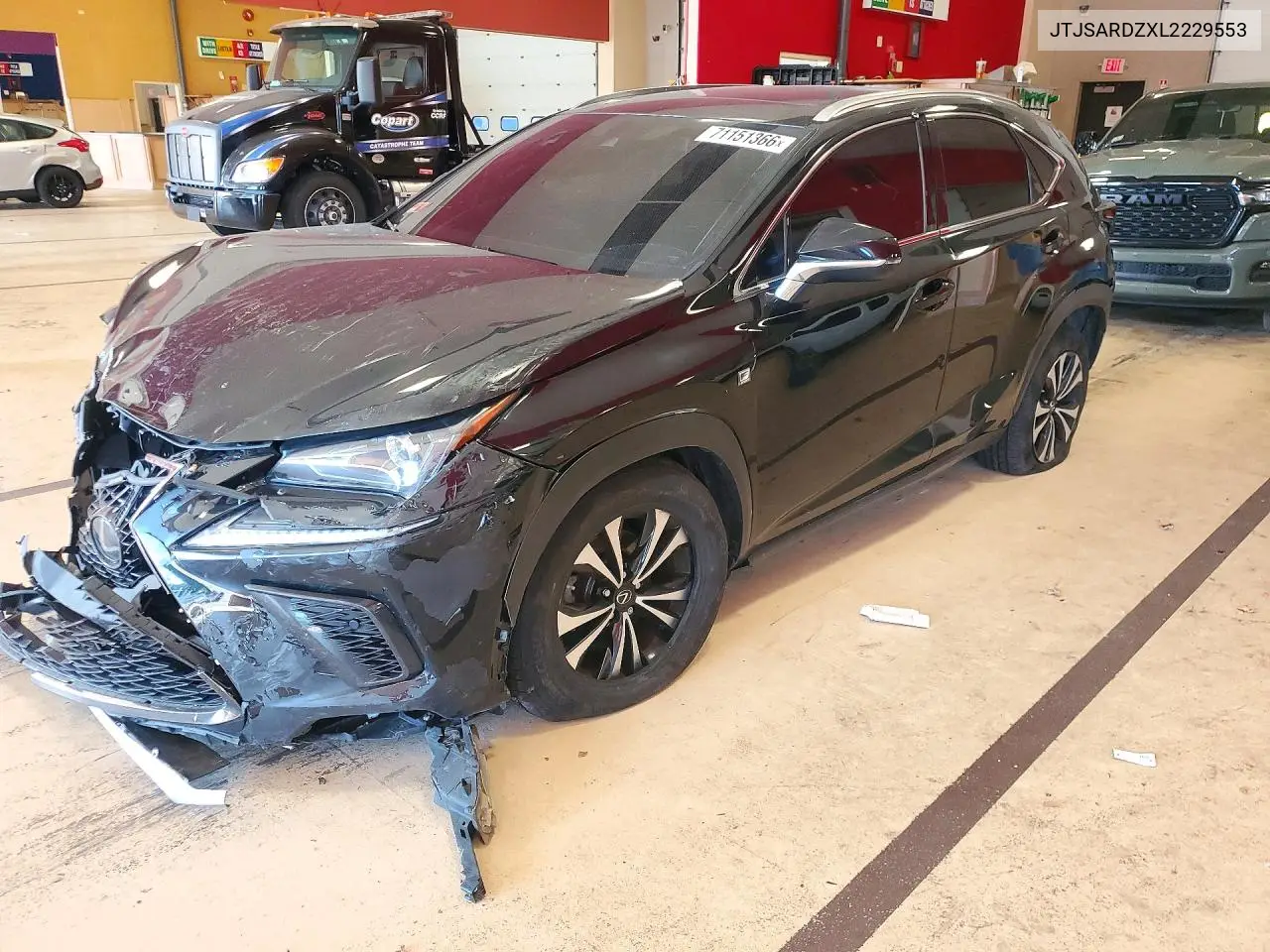 LEXUS NX 2020, VIN JTJSARDZXL2229553
