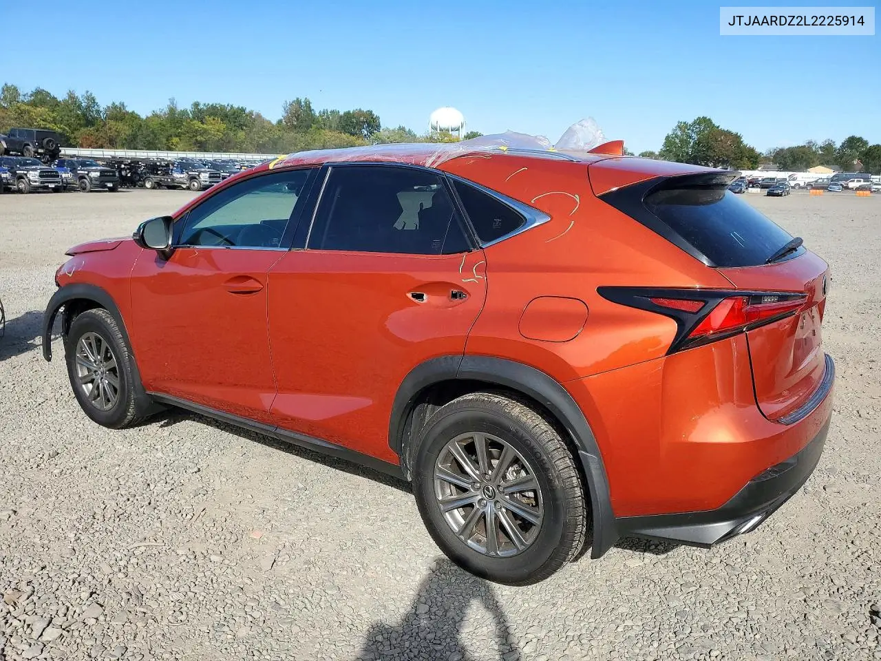 2020 LEXUS NX VIN JTJAARDZ2L2225914 — фото 2