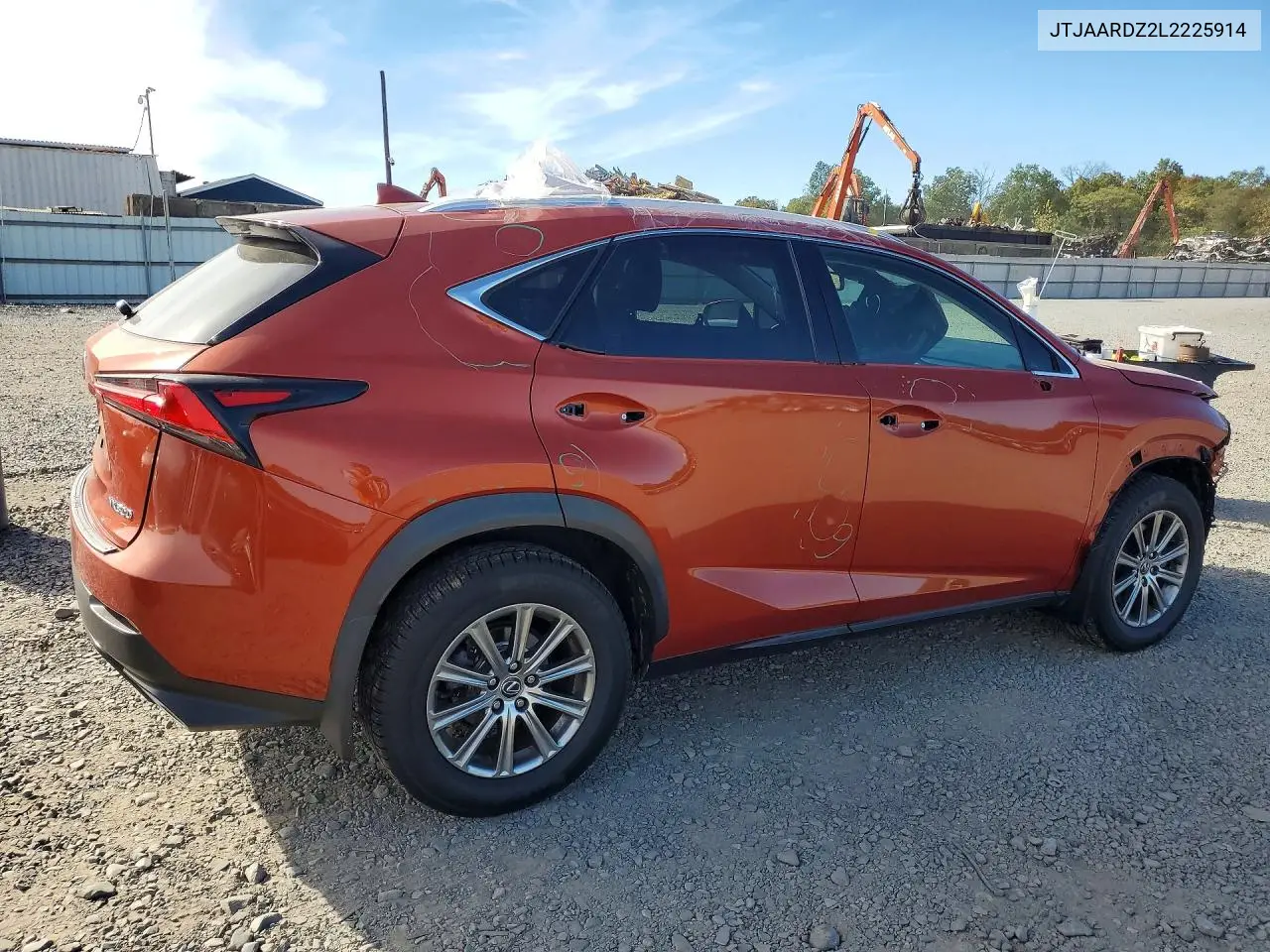 2020 LEXUS NX VIN JTJAARDZ2L2225914 — фото 3