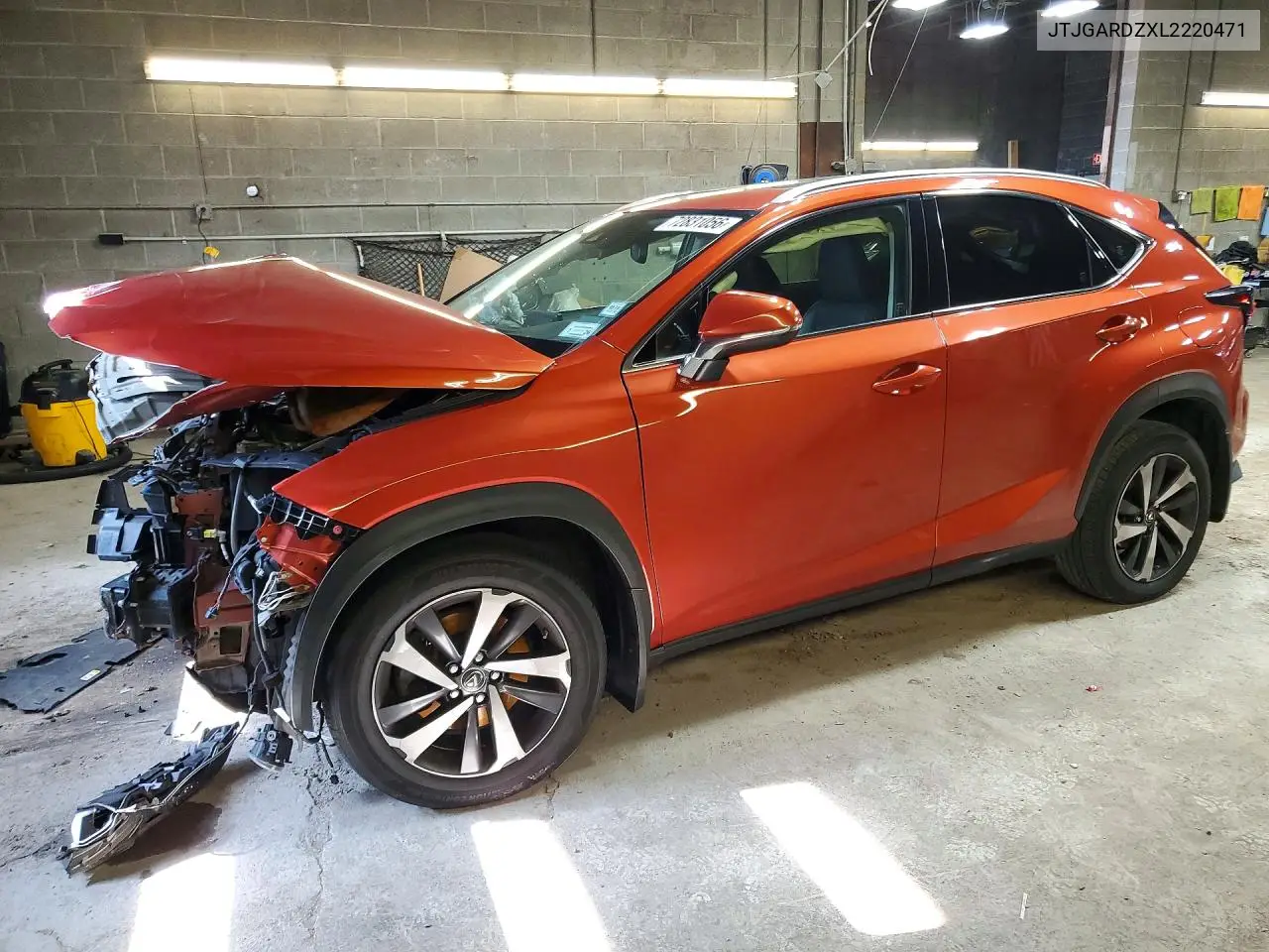 LEXUS NX 2020, VIN JTJGARDZXL2220471