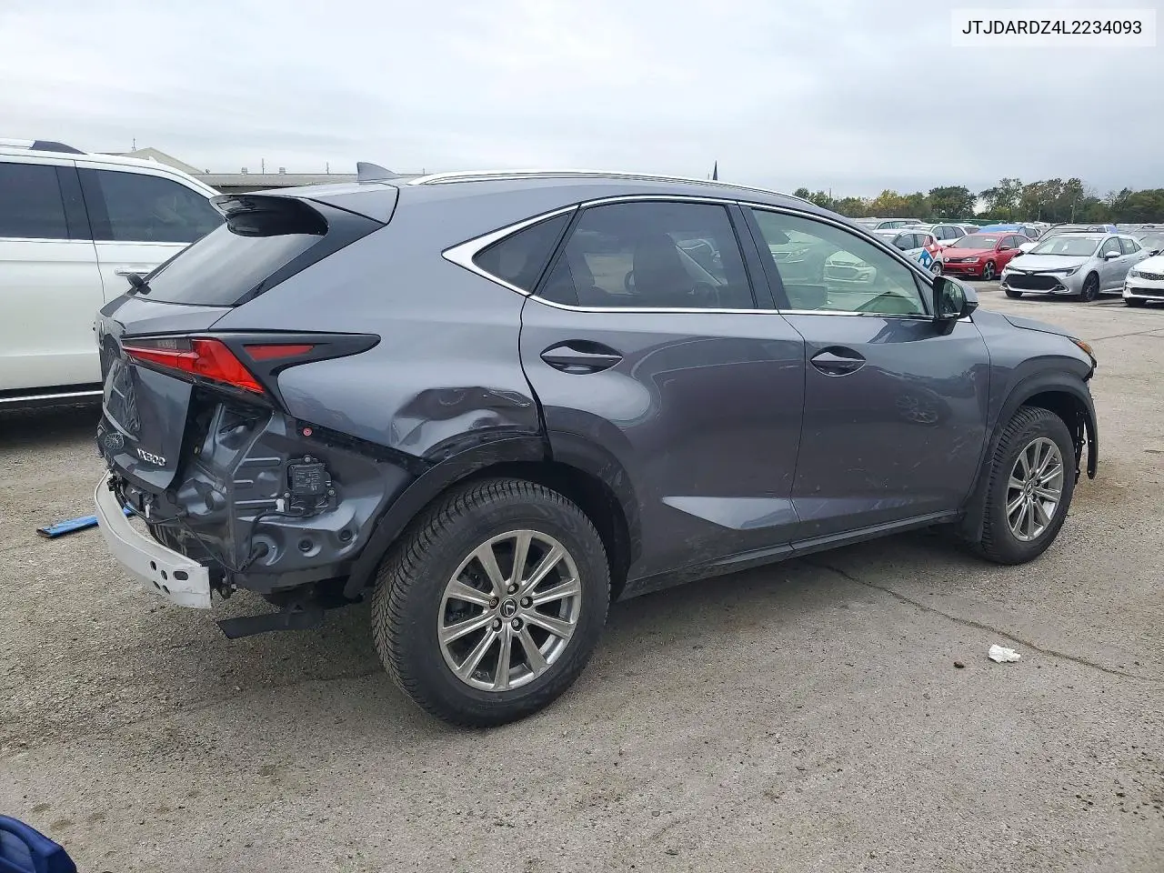 2020 LEXUS NX VIN JTJDARDZ4L2234093 — фото 3