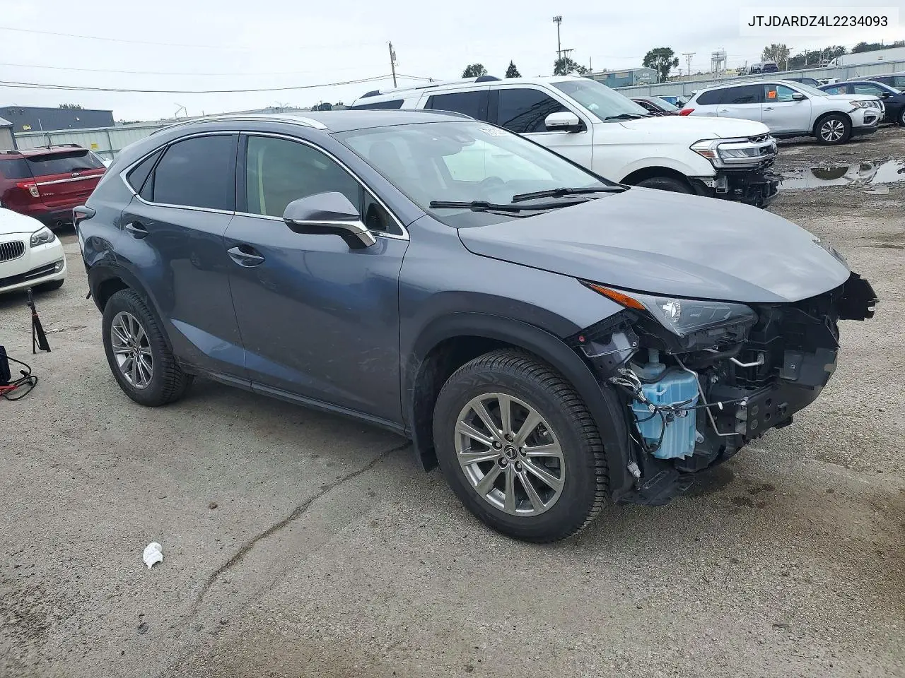 2020 LEXUS NX VIN JTJDARDZ4L2234093 — фото 4