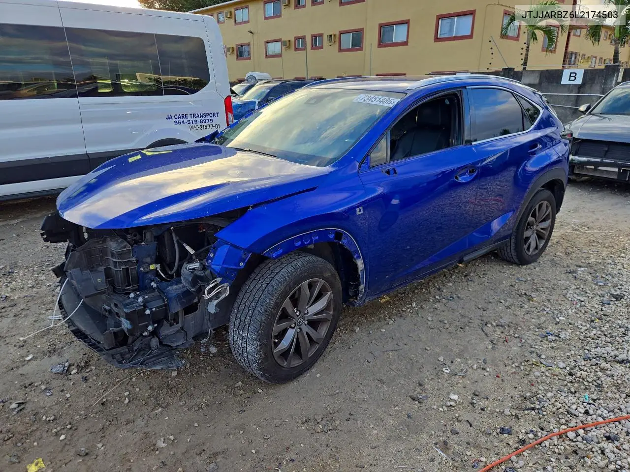 LEXUS NX 2020, VIN JTJJARBZ6L2174503
