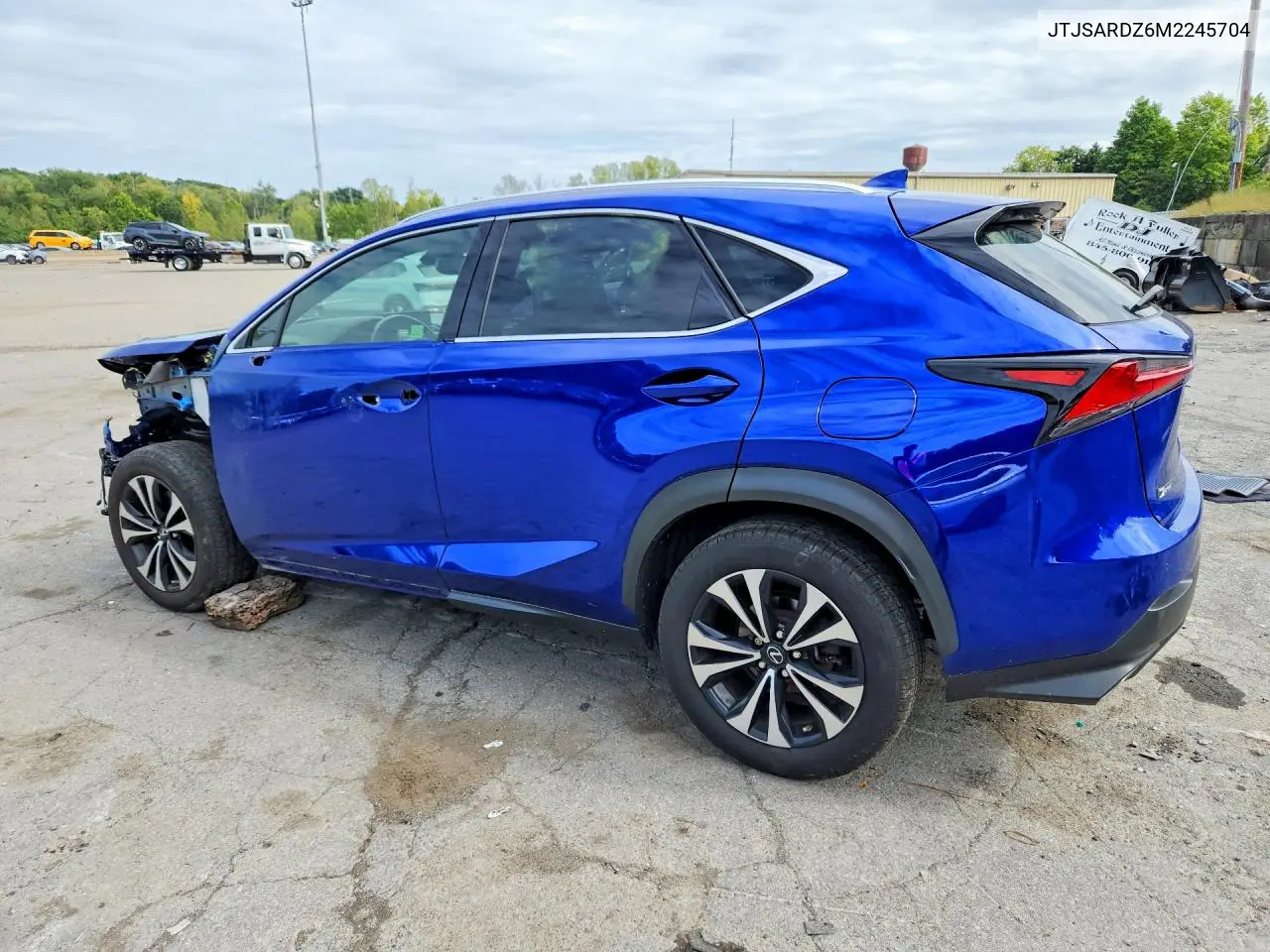 2021 LEXUS NX VIN JTJSARDZ6M2245704 — фото 2
