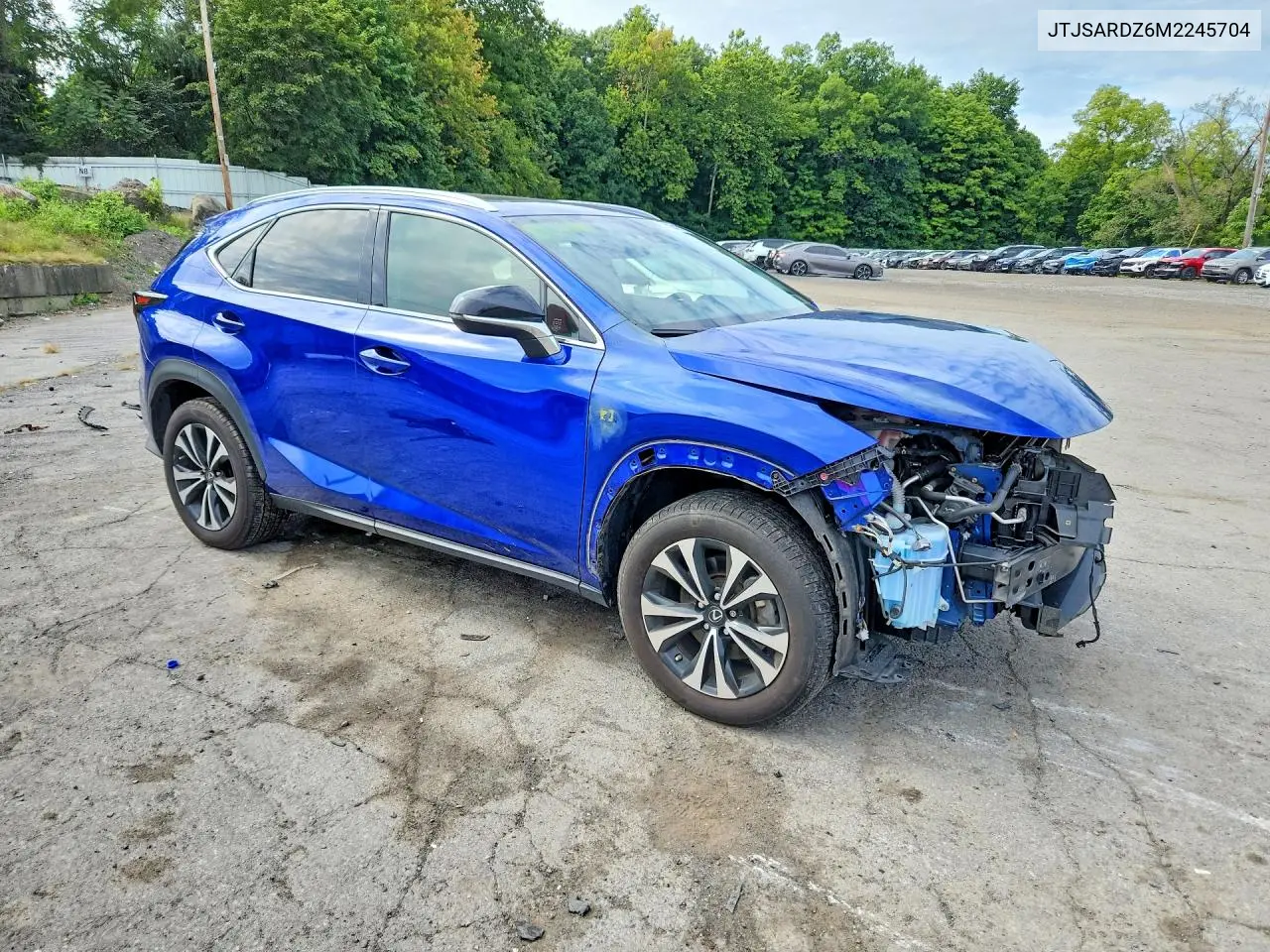 2021 LEXUS NX VIN JTJSARDZ6M2245704 — фото 4