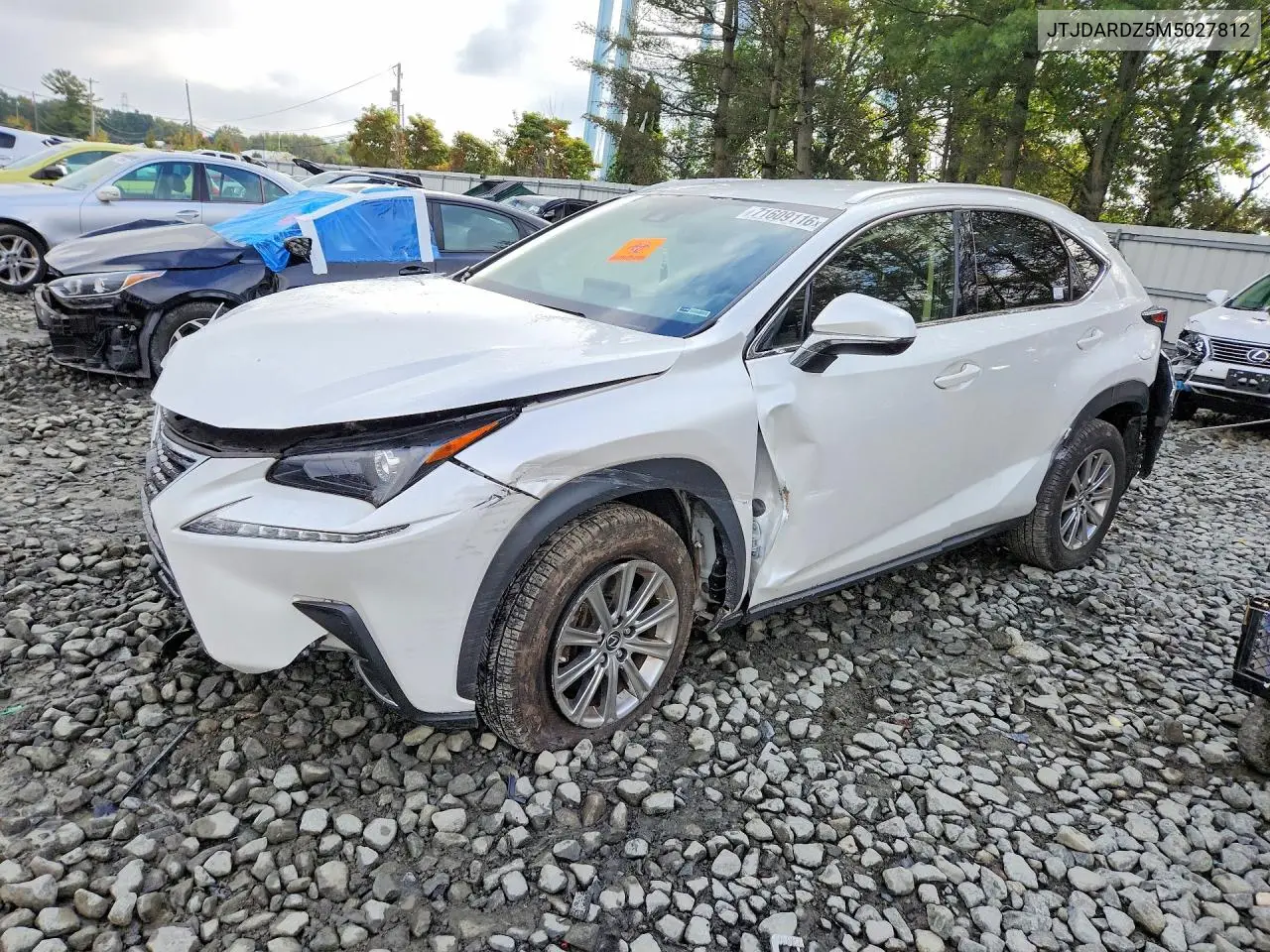 LEXUS NX 2021, VIN JTJDARDZ5M5027812