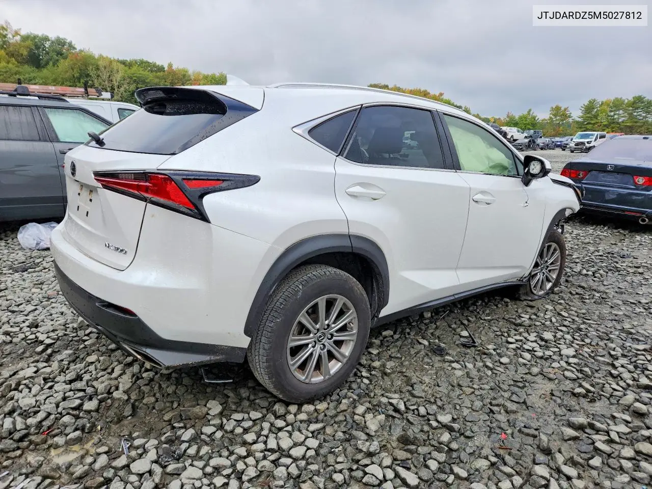 2021 LEXUS NX VIN JTJDARDZ5M5027812 — фото 3