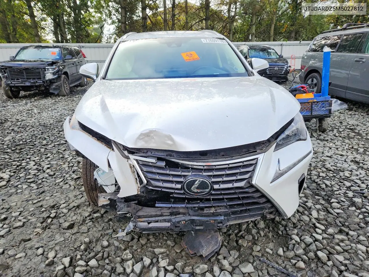 2021 LEXUS NX VIN JTJDARDZ5M5027812 — фото 5